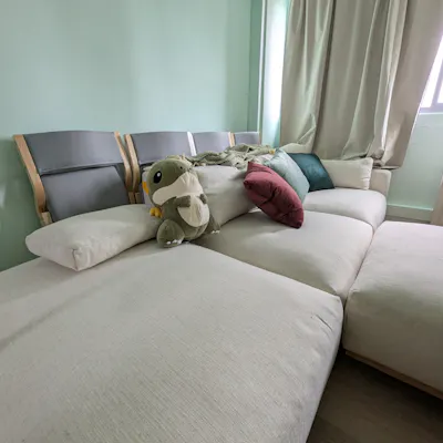 Customer home photo 1: Comfortable and modular, great for changing around layout