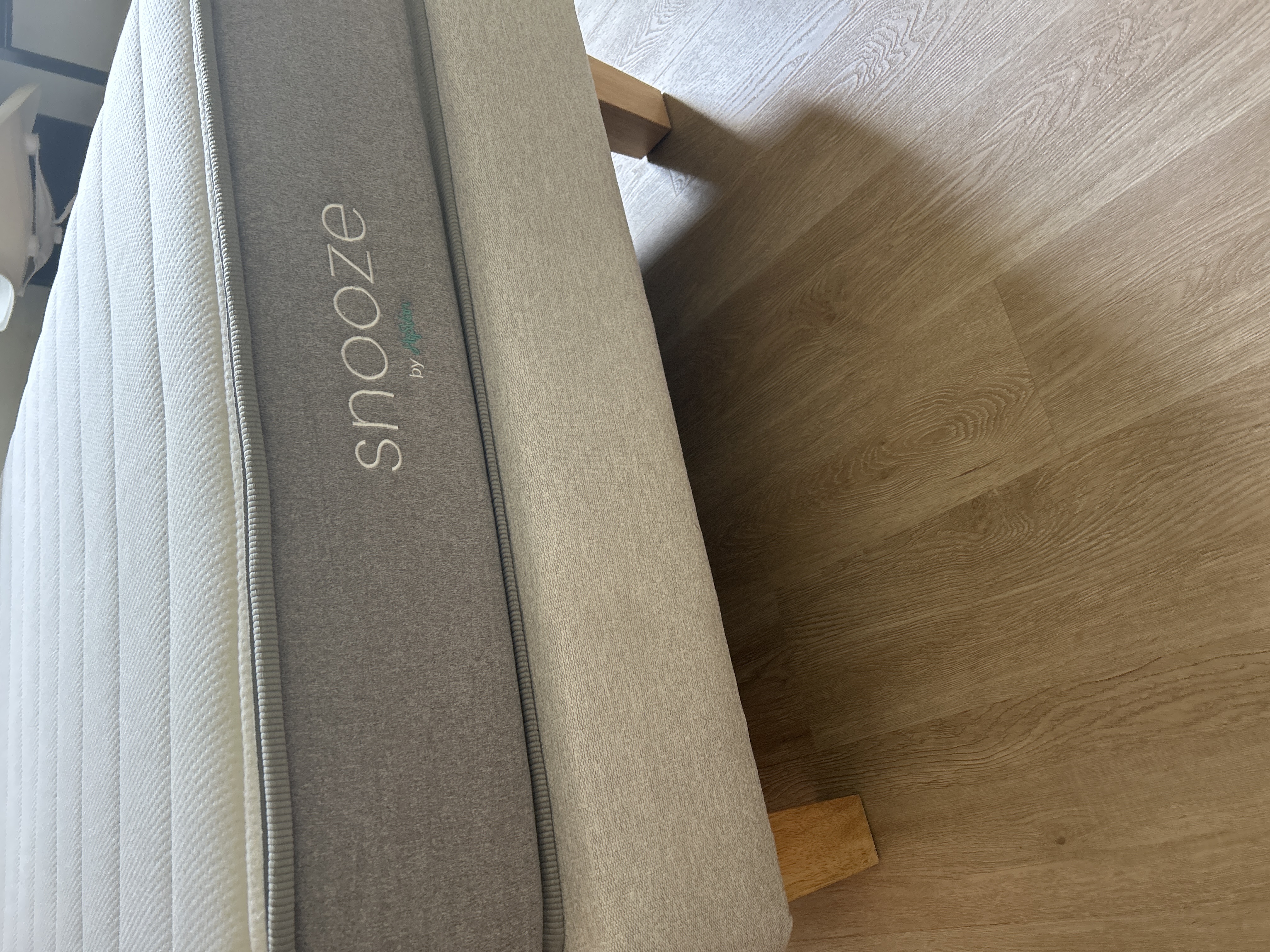 Customer home photo 3: Like the colour of the divan paired with wooden legs