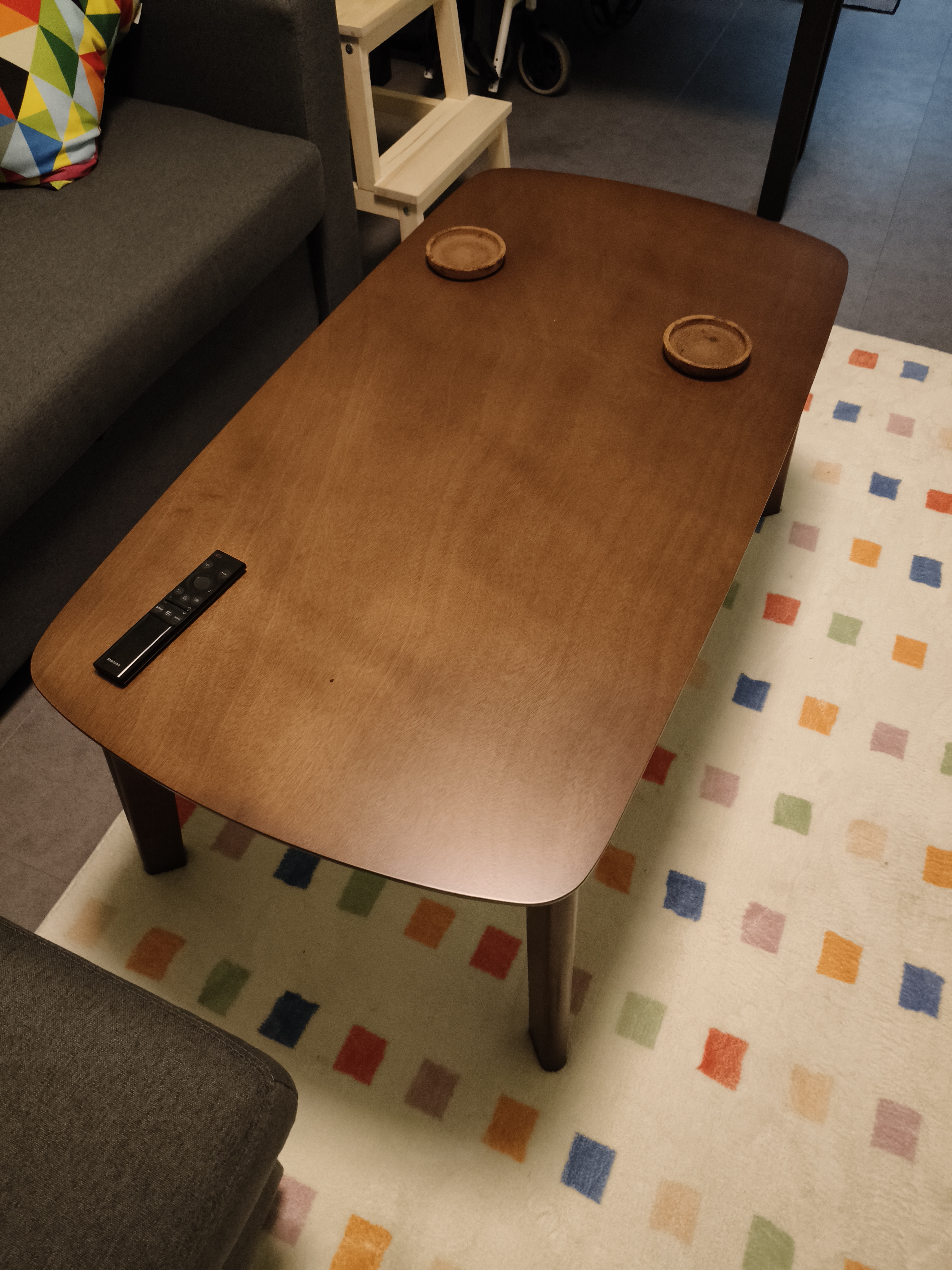 Hiace High Coffee Table - Walnut