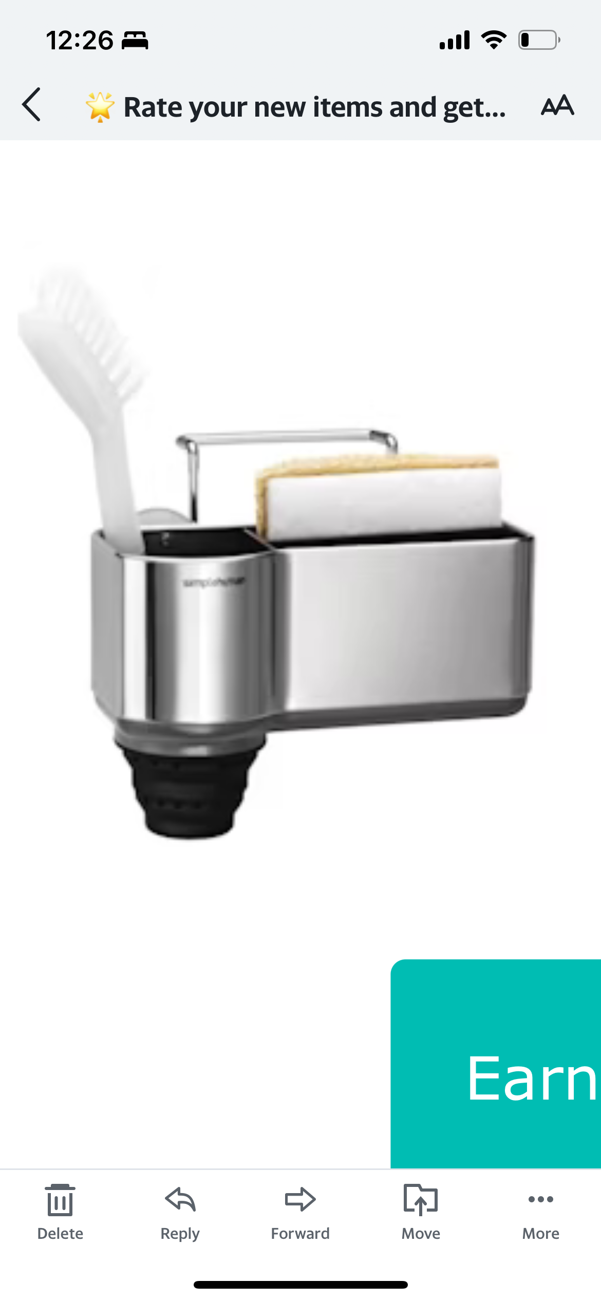 simplehuman pop-Out Silicone Brush Holder
