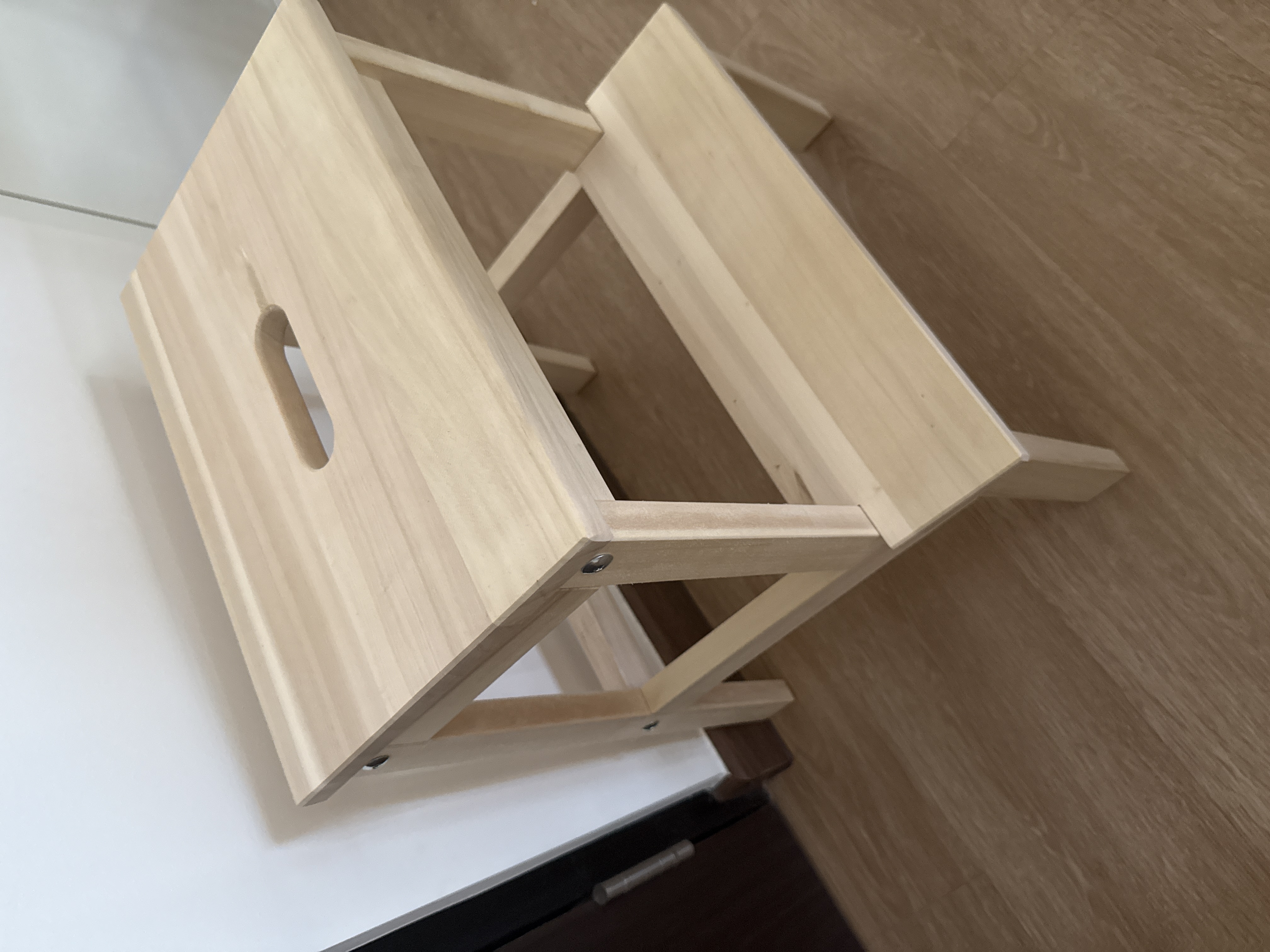 Max Wooden Step Stool - Natural