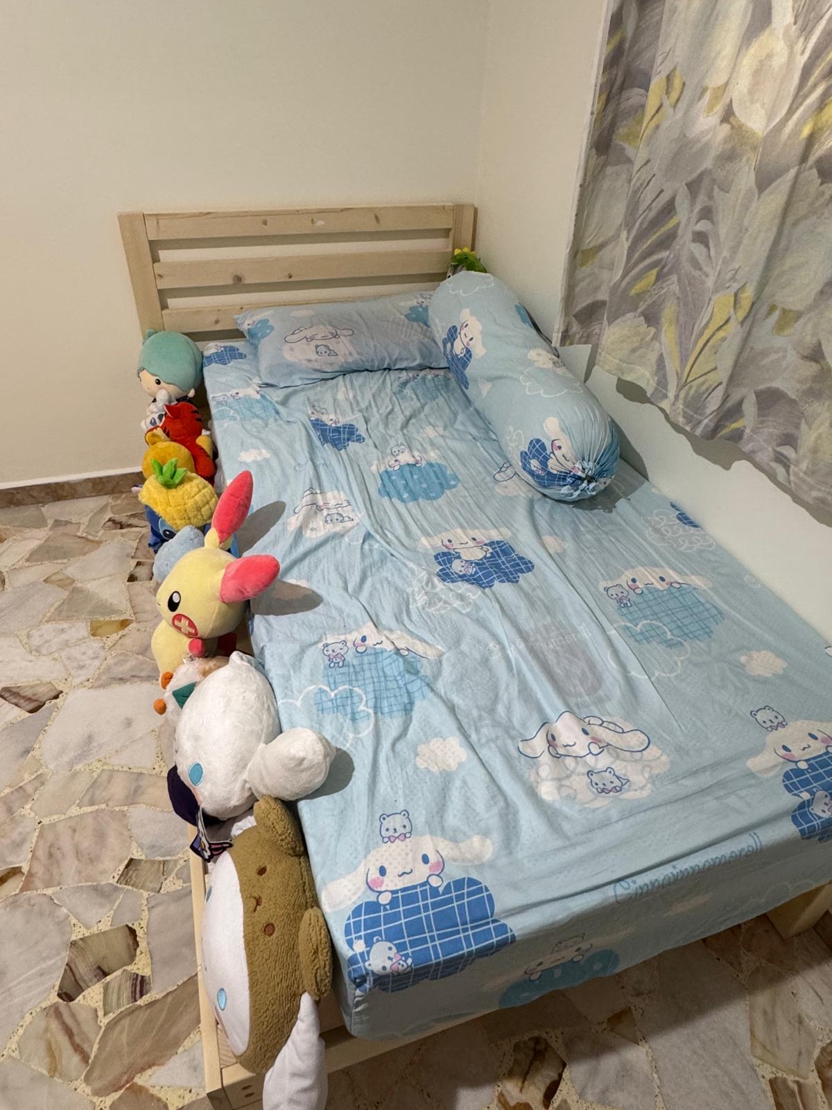 Customer home photo 4: Sturdy, easy to move bed with padding affixed by delivery and assembly team.