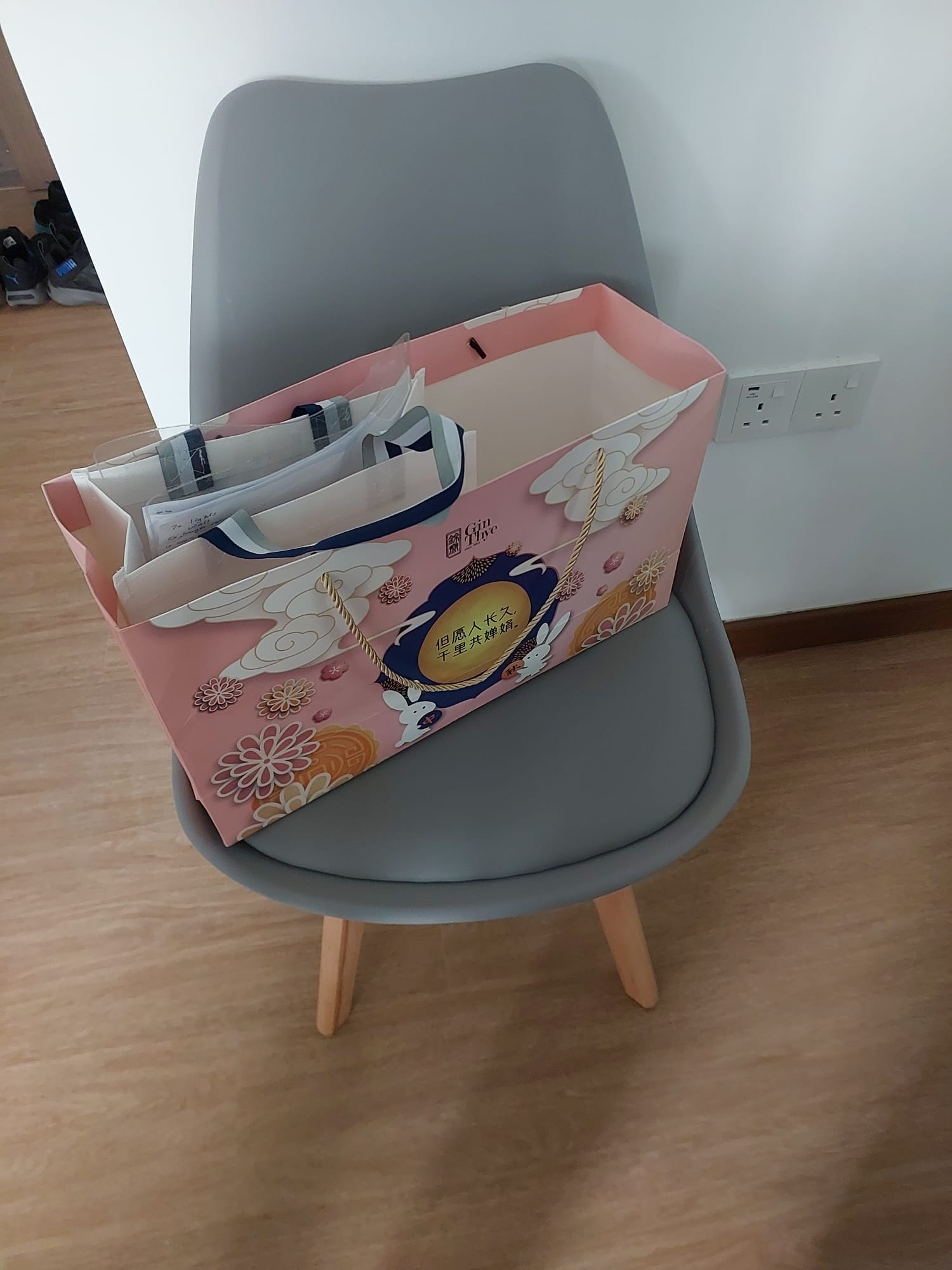 Customer home photo 2: The chair's cushion workmanship could be better. One of the chair's padding was crumpled looking. Tried to smoothen it out but was still a little crumpled. As it wasn't badly defective, decided not to ask for replacement. But something that Hipvan needs to take note of. Awaiting dining table to see if the chairs fit the table selected.