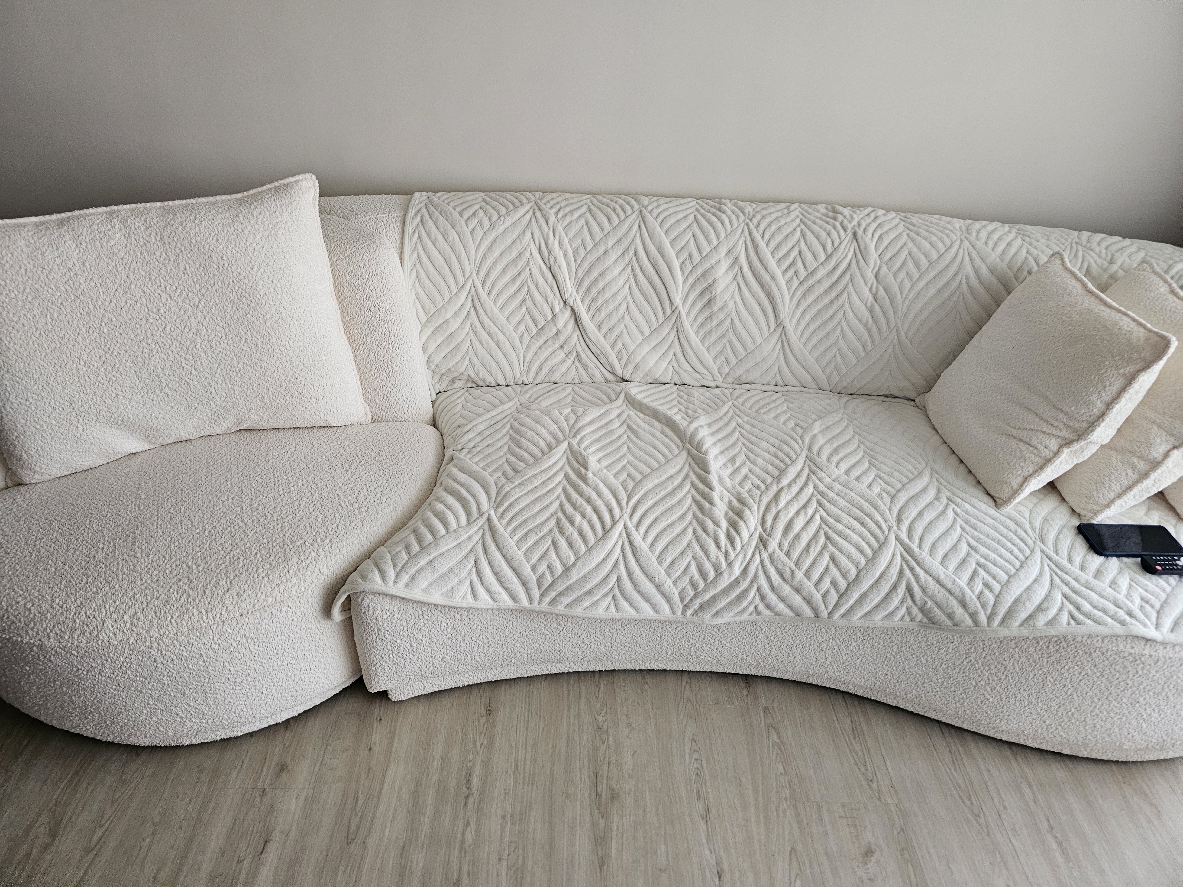Customer home photo 5: Super comfortable, its huge cannot fit lift but very soft can sleep on couch