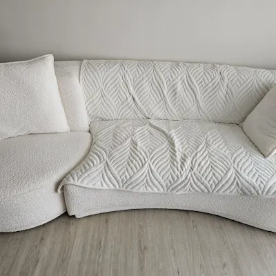 Customer home photo 5: Super comfortable, its huge cannot fit lift but very soft can sleep on couch