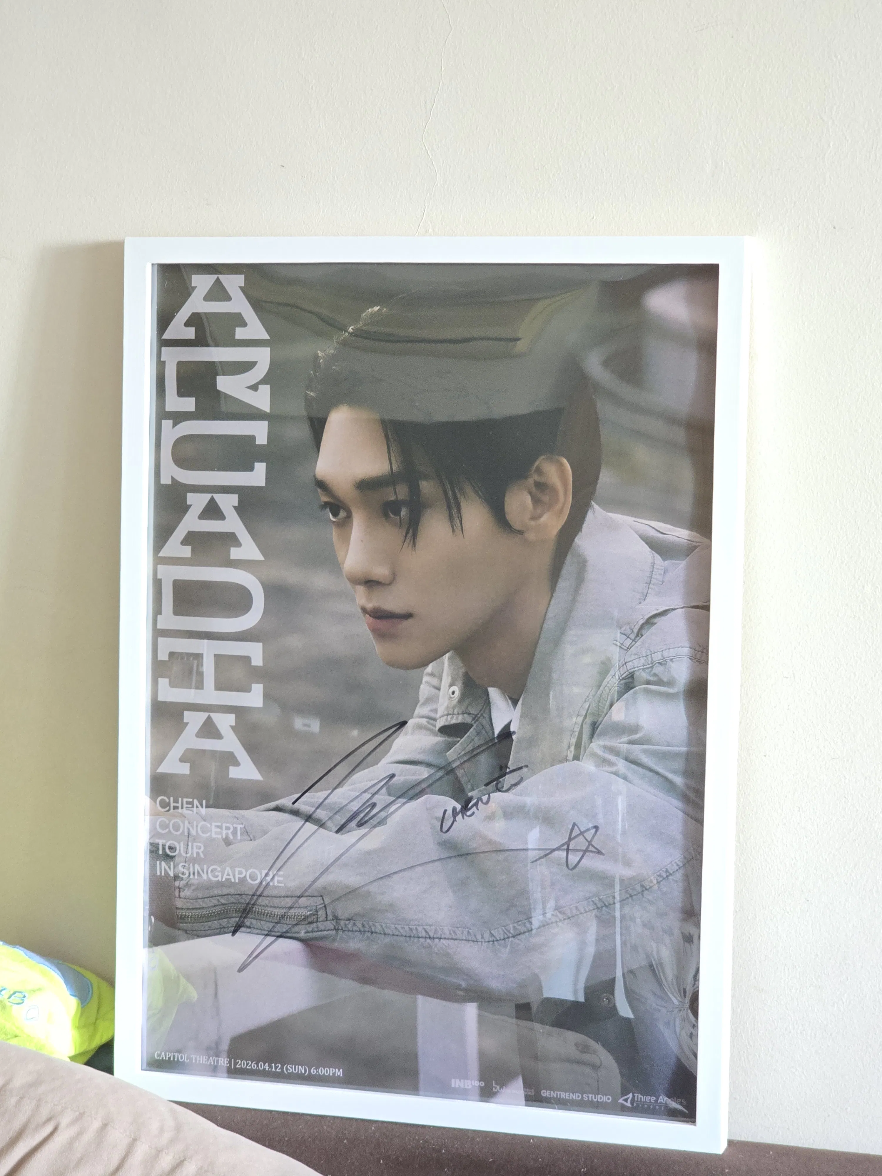 Customer home photo 3: Fast delivery and perfect fit for my signed concert poster!