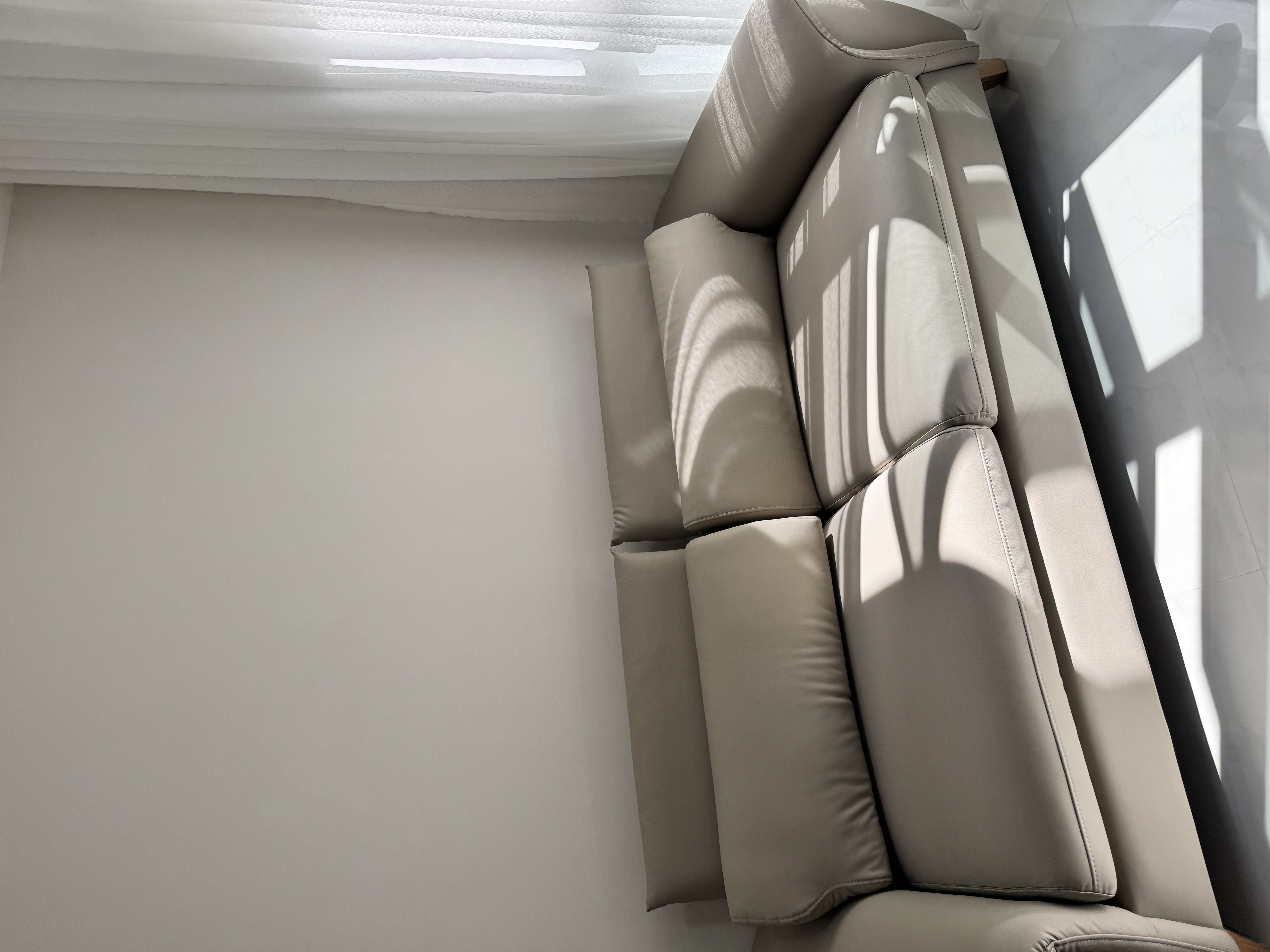 Customer home photo 4: nice color and comfortable. colour more to brownish grey