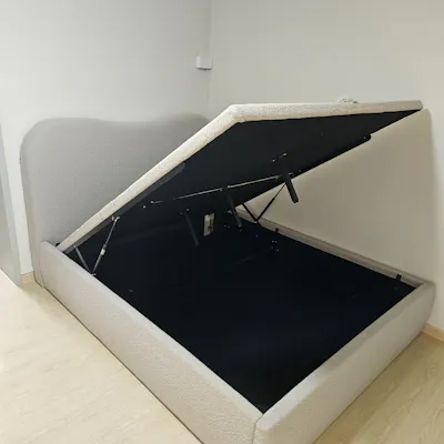 Customer home photo 1: Delivery and installation was efficient and fast. GOODworkmanship. Design of the bedframe elegant