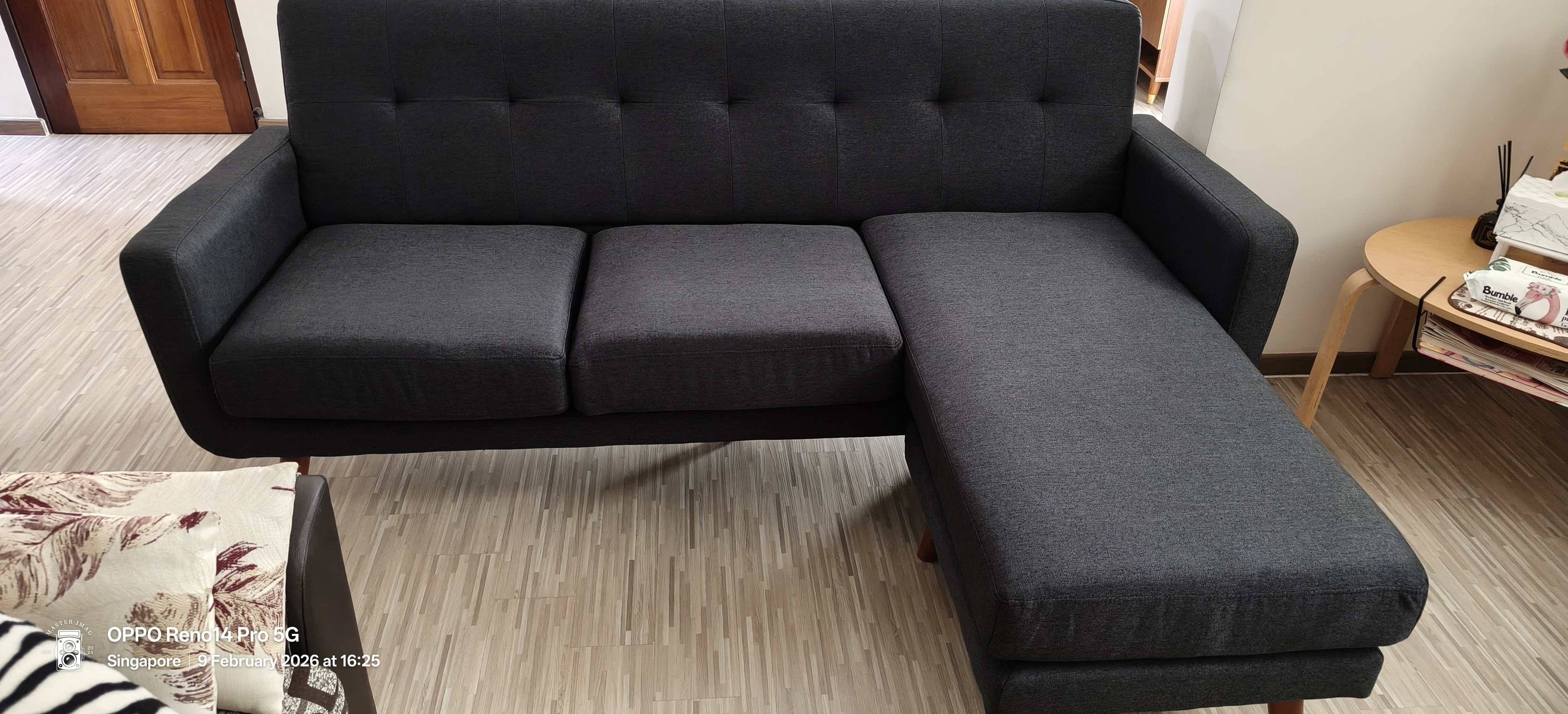 Customer home photo 3: Just right for my living room.Very comfortable and looks spacious.Thank you.