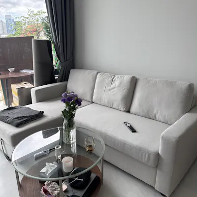 Customer home photo 10: Very nice sofa that could be switched to a bed
Confortable and firm enough