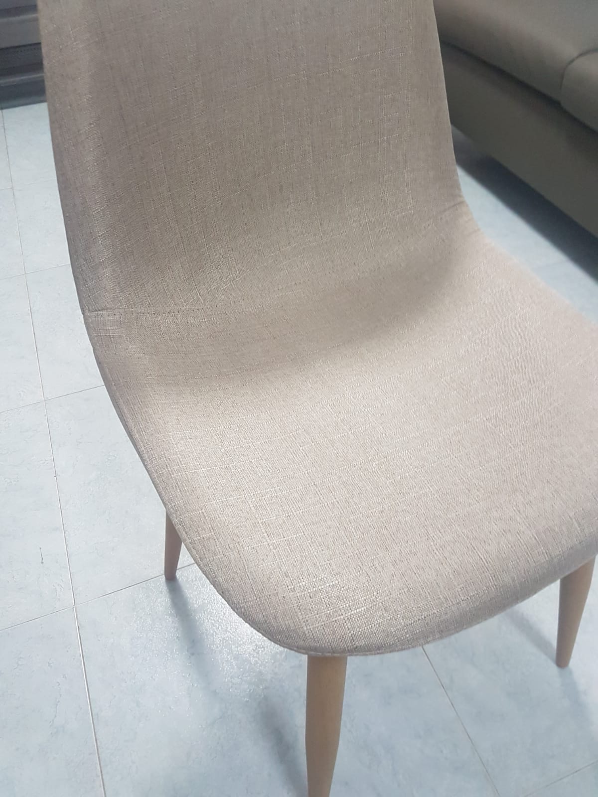 Customer home photo 10: The 3 chairs were delivered on time and in perfect condition when assembled. Nice and sturdy, and doesn't take up too much space when placed under my dining table.