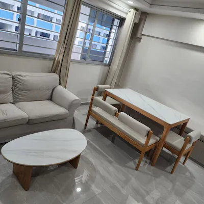 Customer home photo 2: Small and compact, loved it! Fits and match the dining set and the overall theme of the house too!