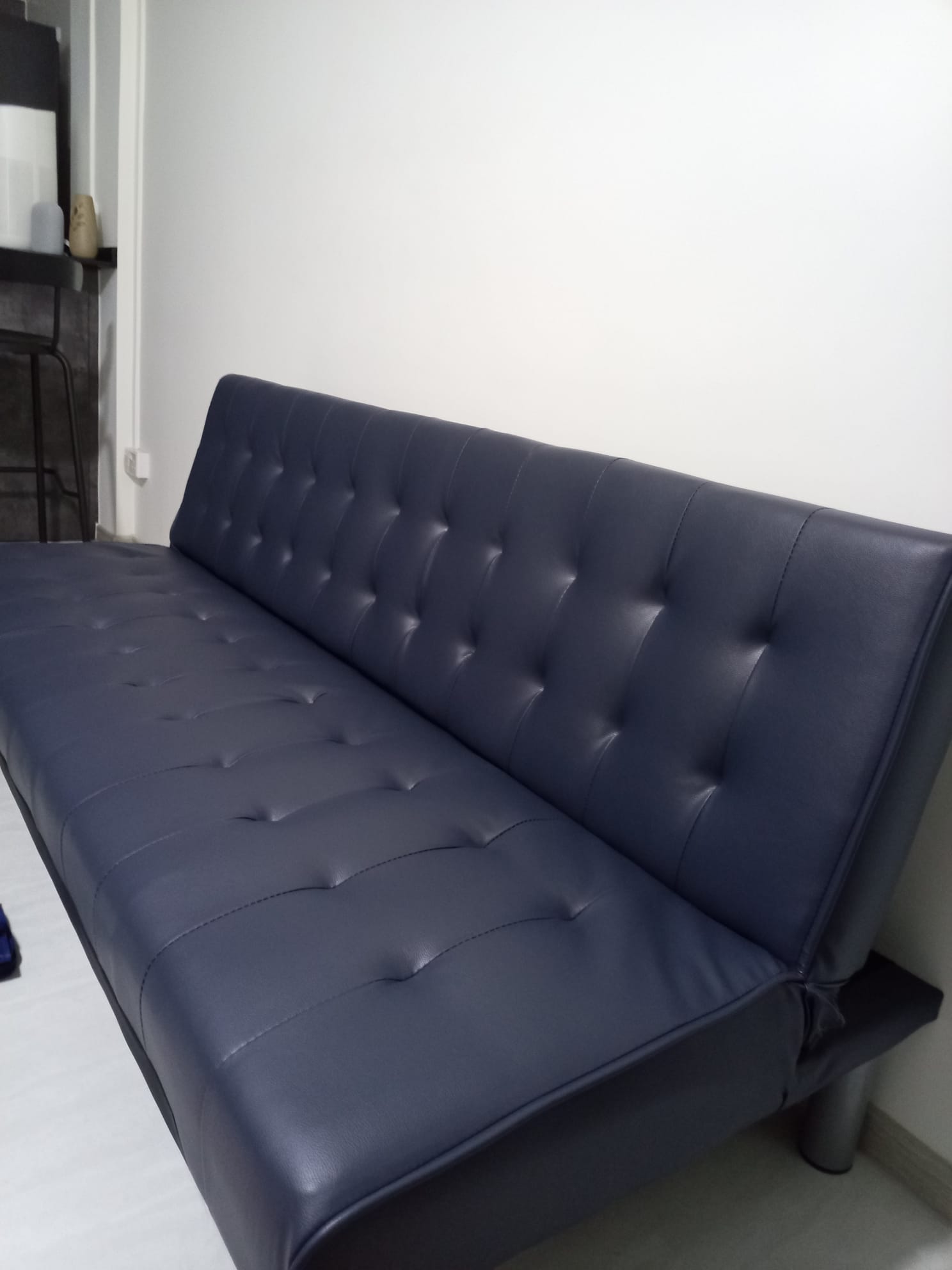 Julia Sofa Bed - Slate Grey (Faux Leather)