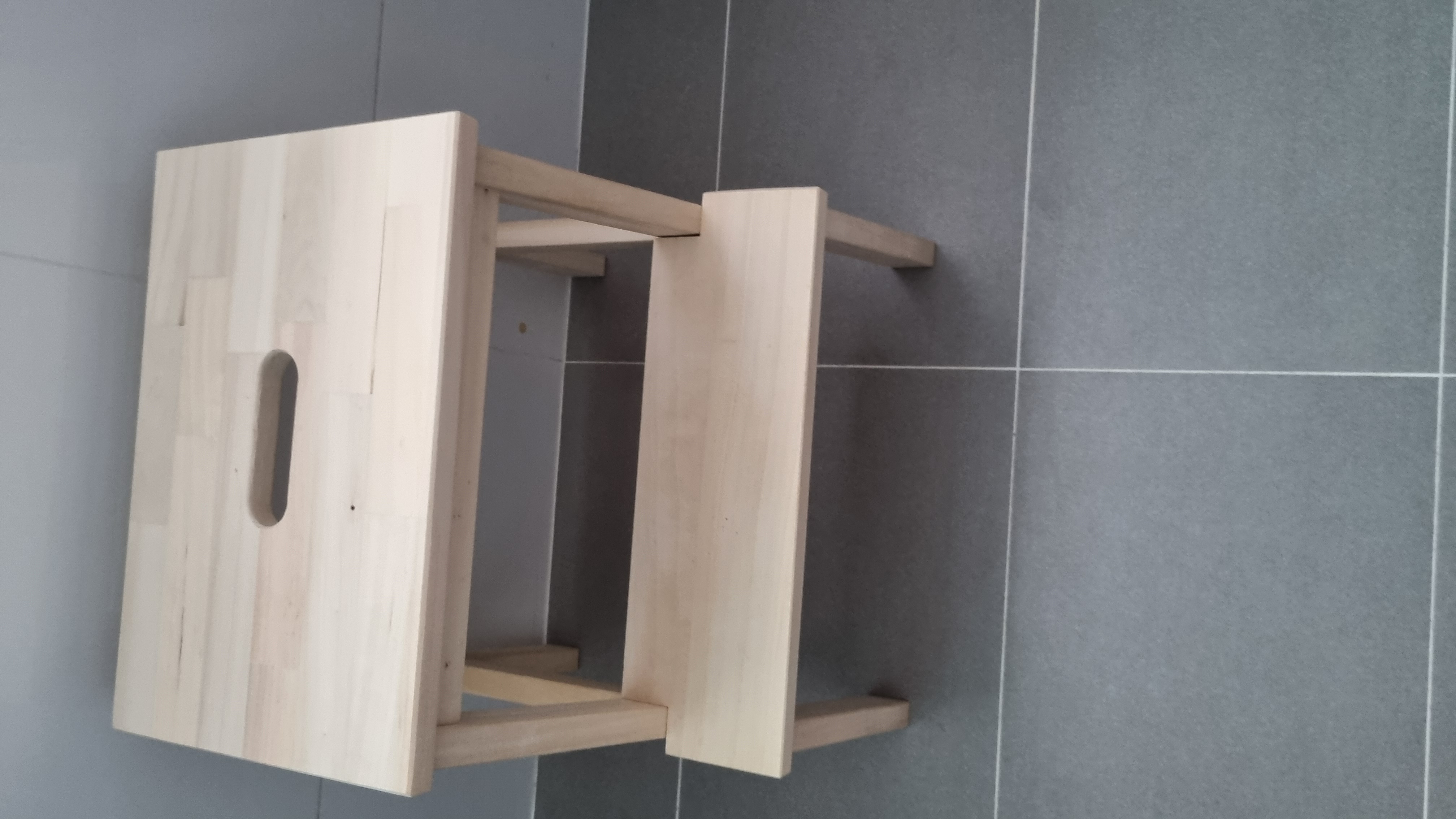 Customer home photo 11: This step ladder is difficult to assemble and the screws are poor quality. Will not recommend