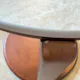 Blair Round Side Table - Travertine (Sintered Stone)