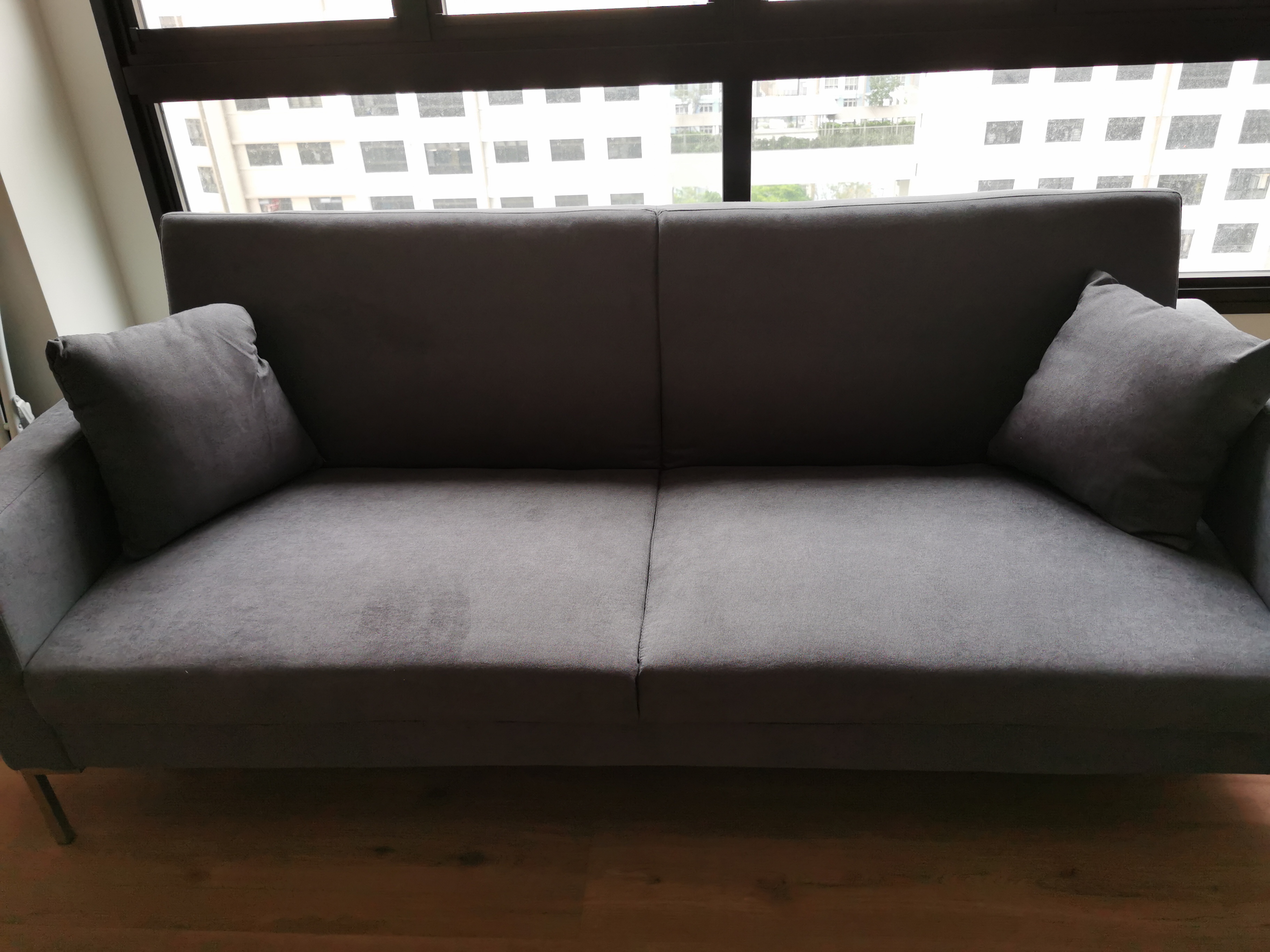 Customer home photo 4: Comfortable sofa can act as a bed and can sit more than 3 or more person.   Nice colors.