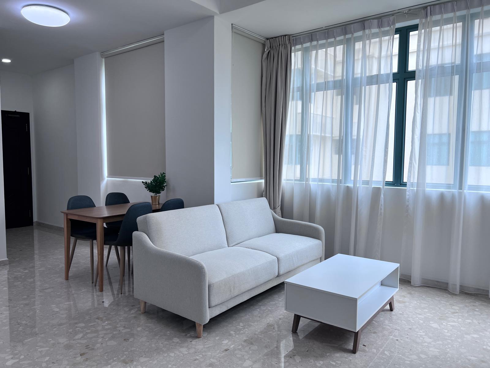 Customer home photo 3: white coffee table matches tv console