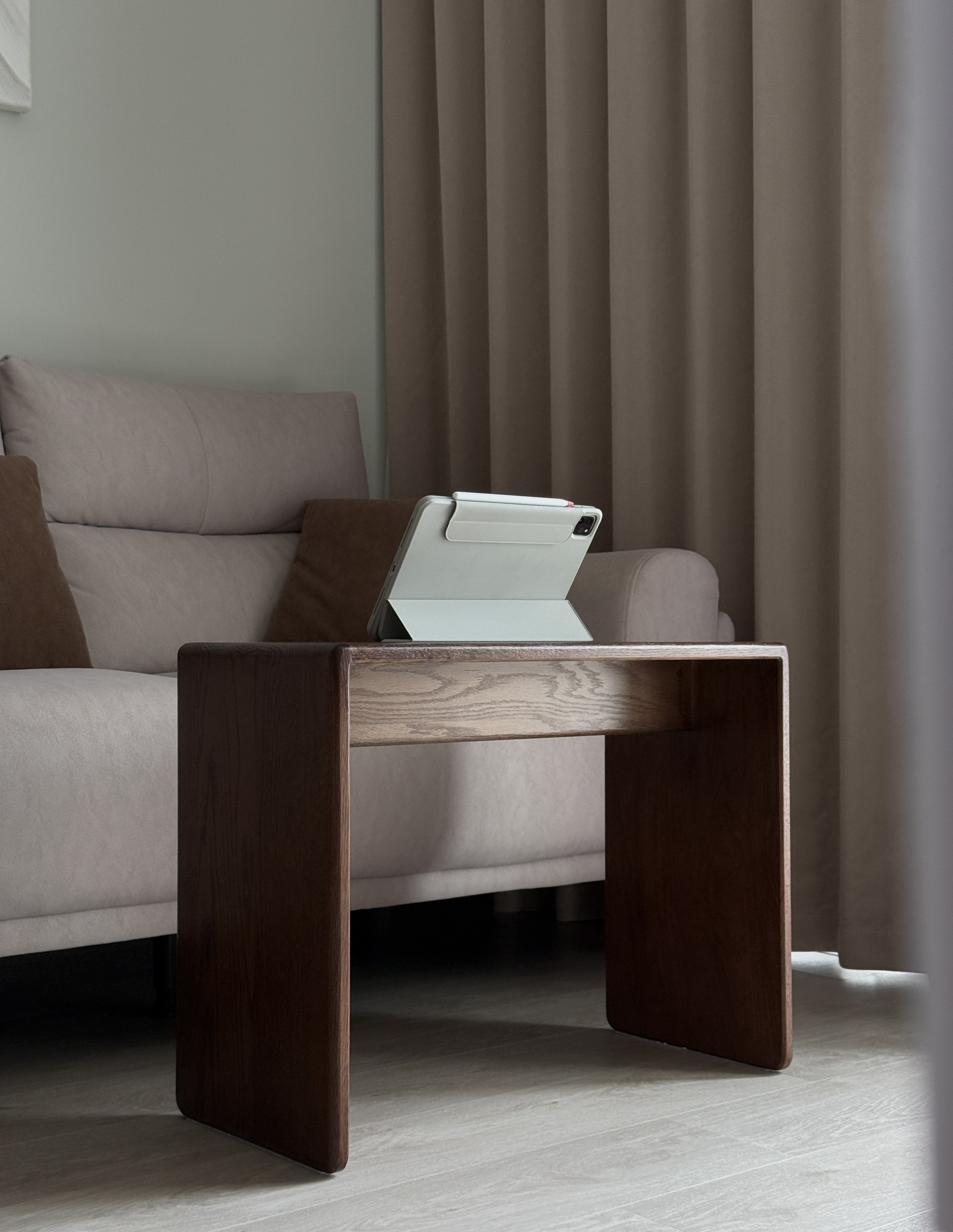 June Carry Side Coffee Table - Walnut