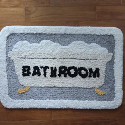 Customer home photo 4: Very cute floormat. Good quality