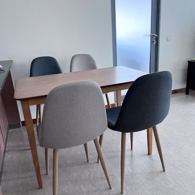 Customer home photo 9: the different colours of the chairs that make the dining area looking trendy