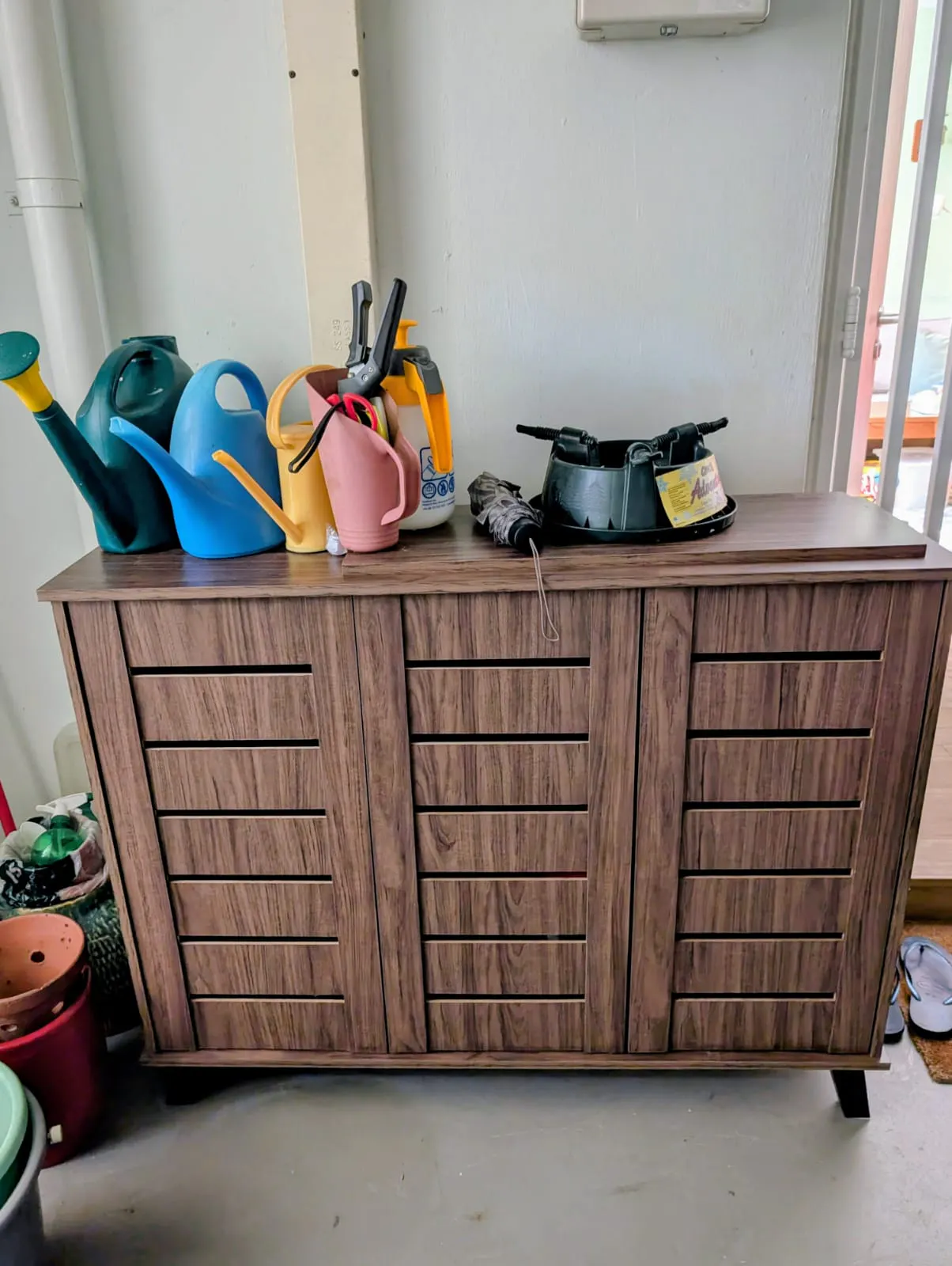 Customer home photo 3: Very pleased with my new garden supplies cupboard.  Delivery was prompt and efficient. The cupboard looks good and solid.