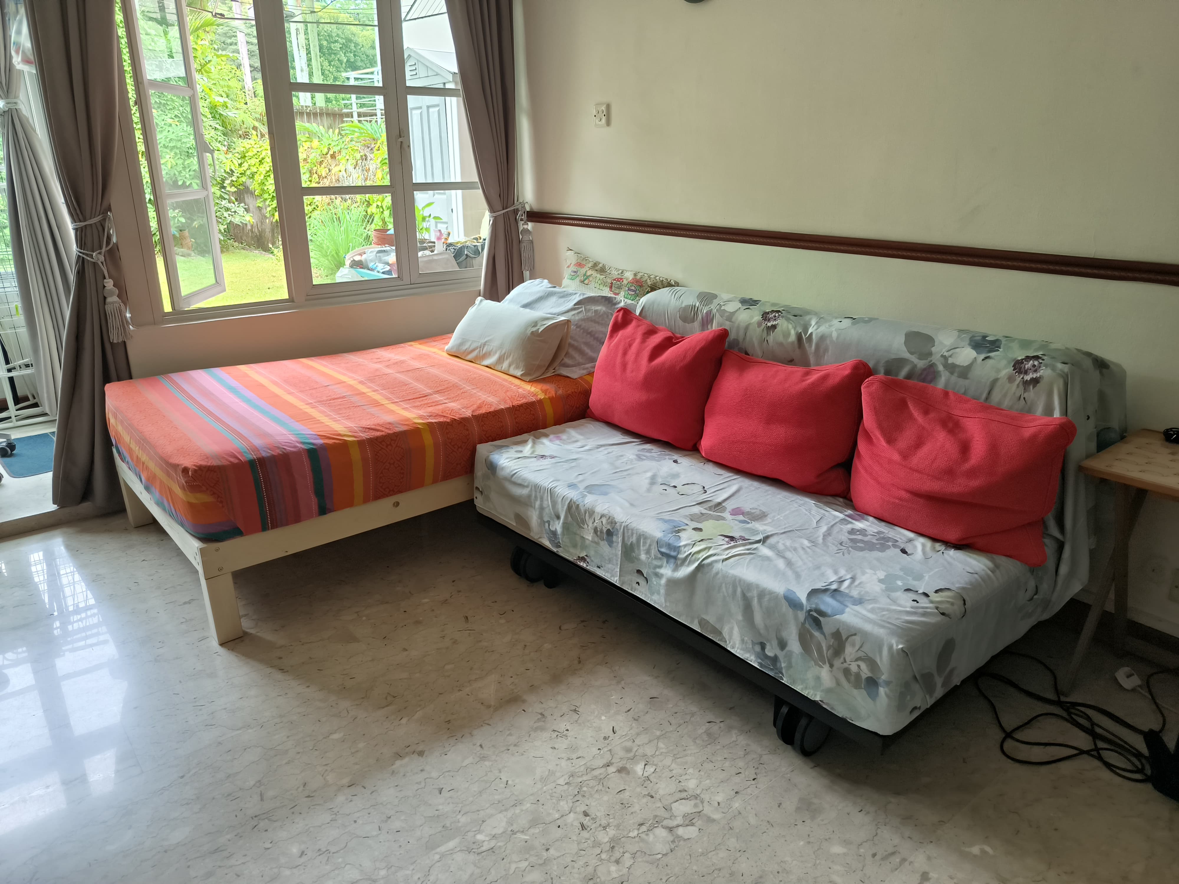 Customer home photo 8: It's solid and perfect for my needs in creating an 'L-shape' sofa for my living room.