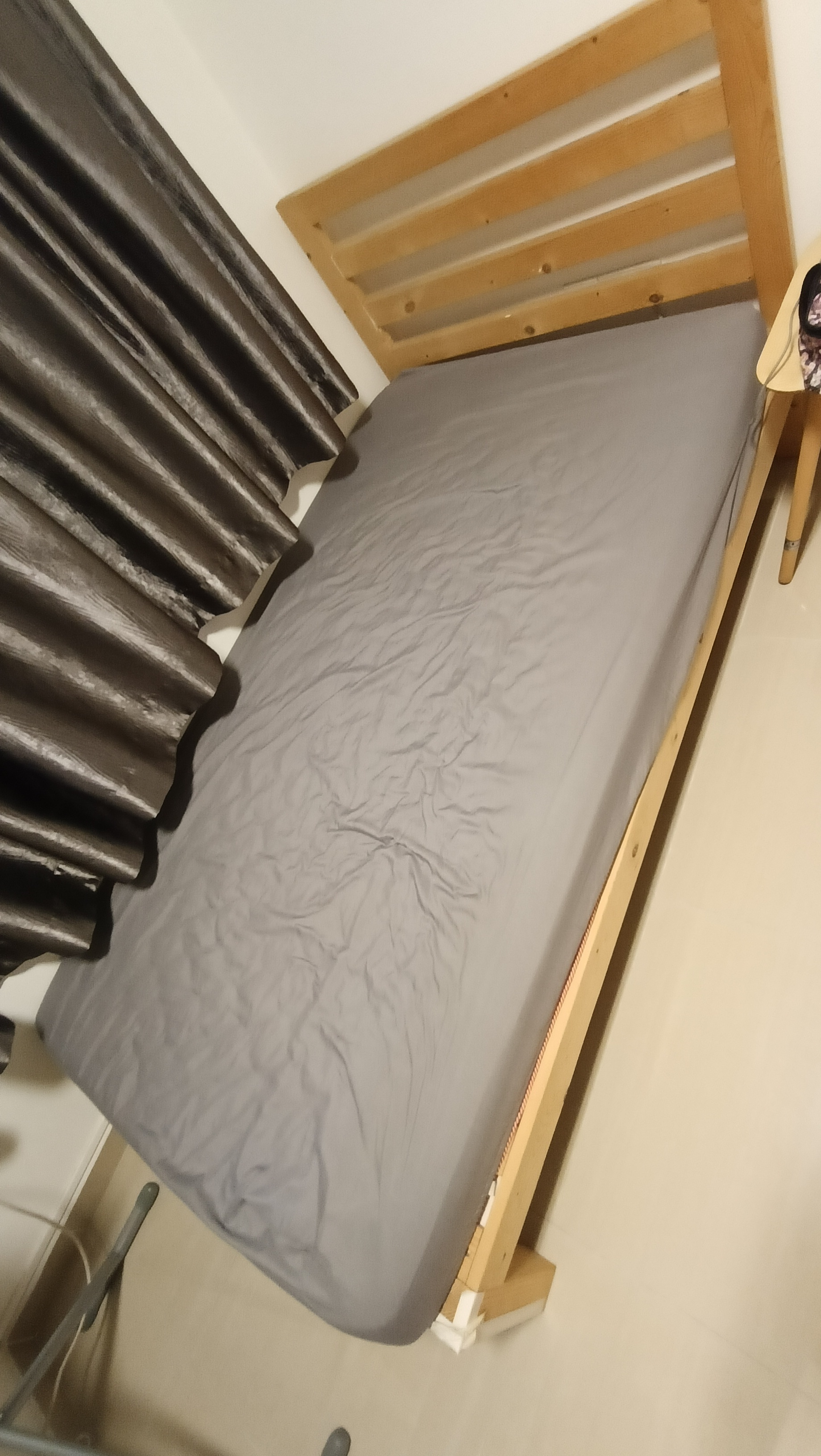 Katana Super Single Wooden Headboard Bed