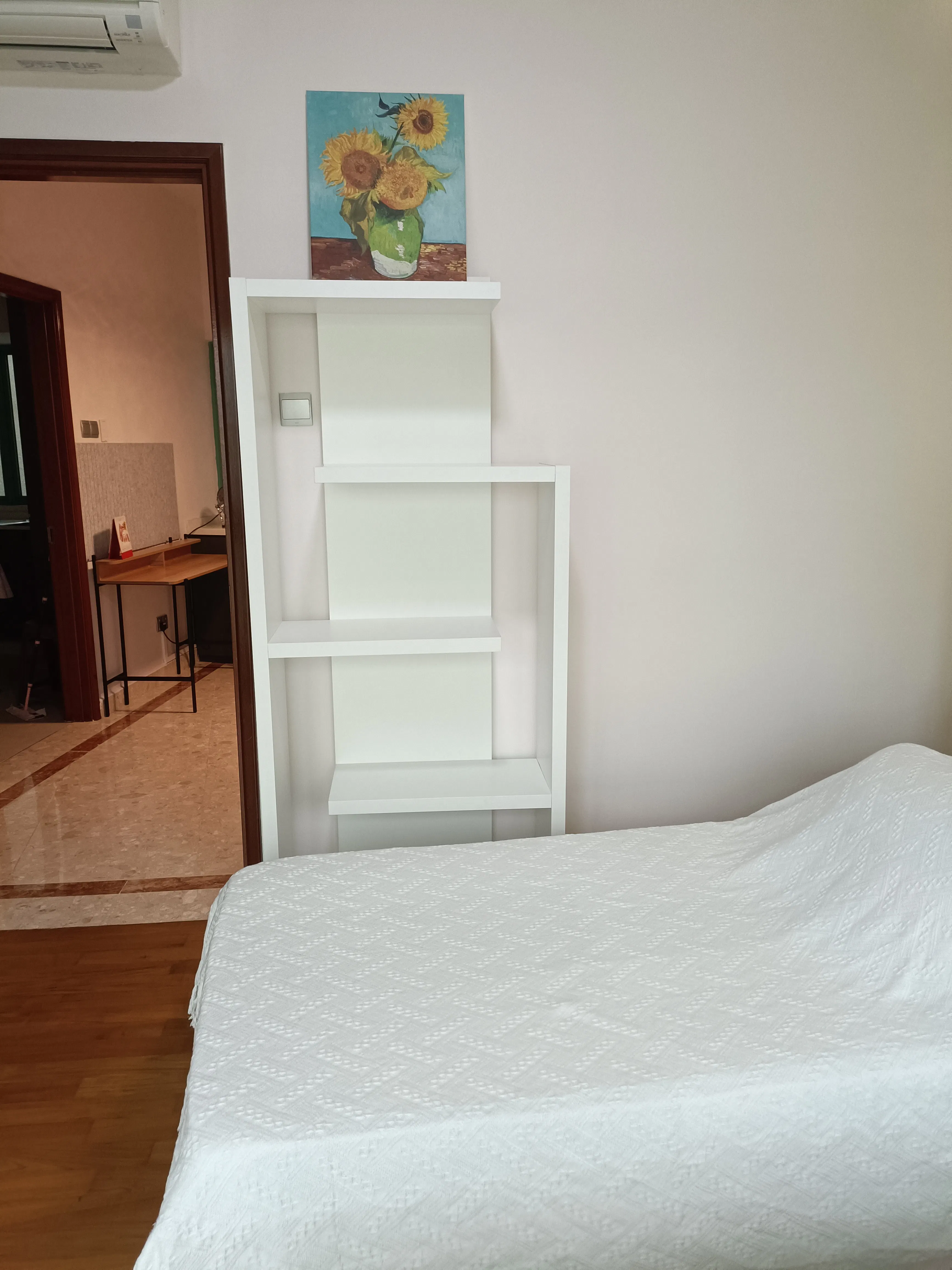 Customer home photo 3: Creative. Accommodates my switch, yoga mat etc..