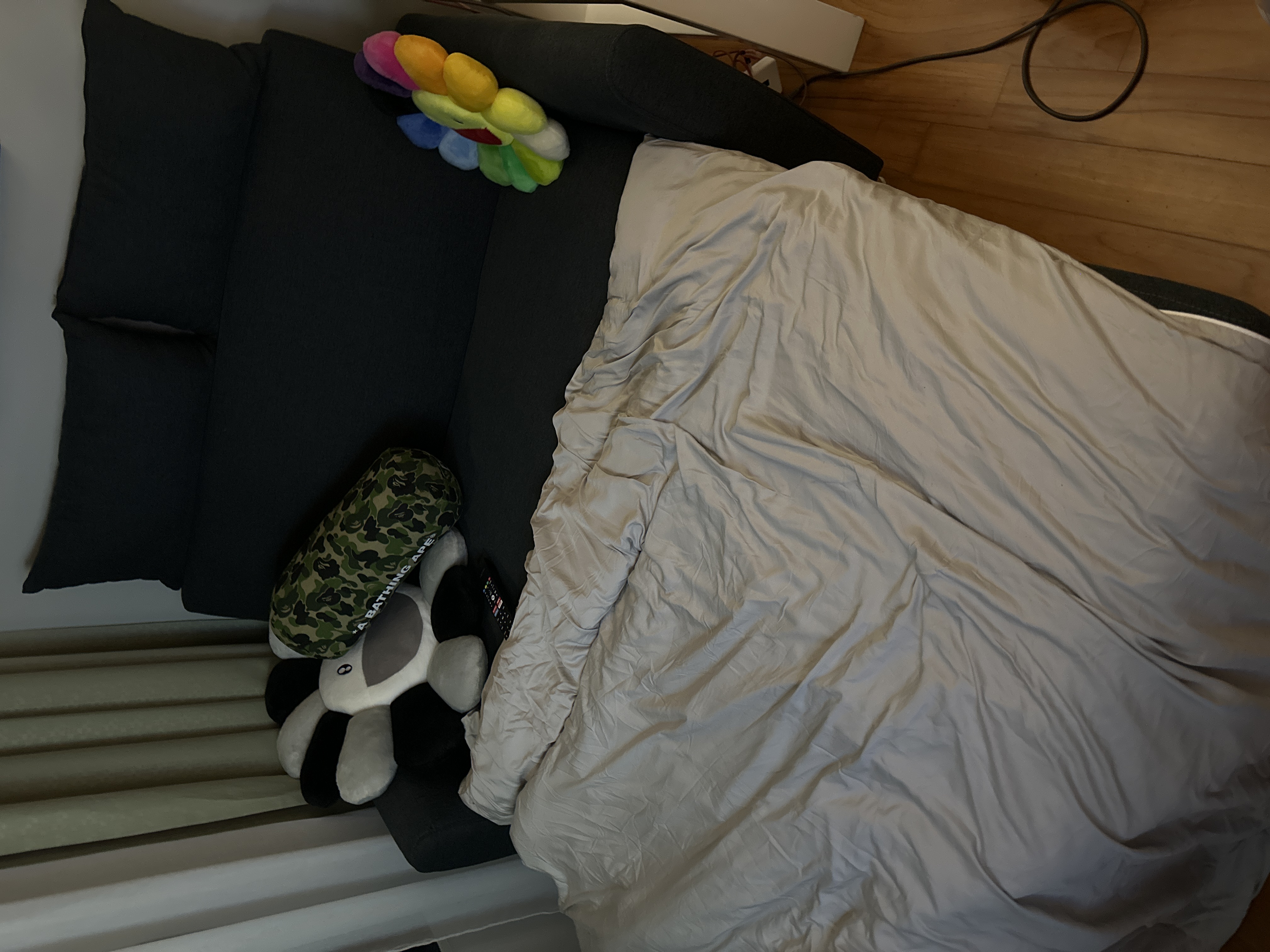 Customer home photo 16: Honestly very satisfied with the product! It’s easy to covert the sofa to a bed and vice versa. Definitely recommended to get this sofa bed, is comfortable and affordable 👍🏻