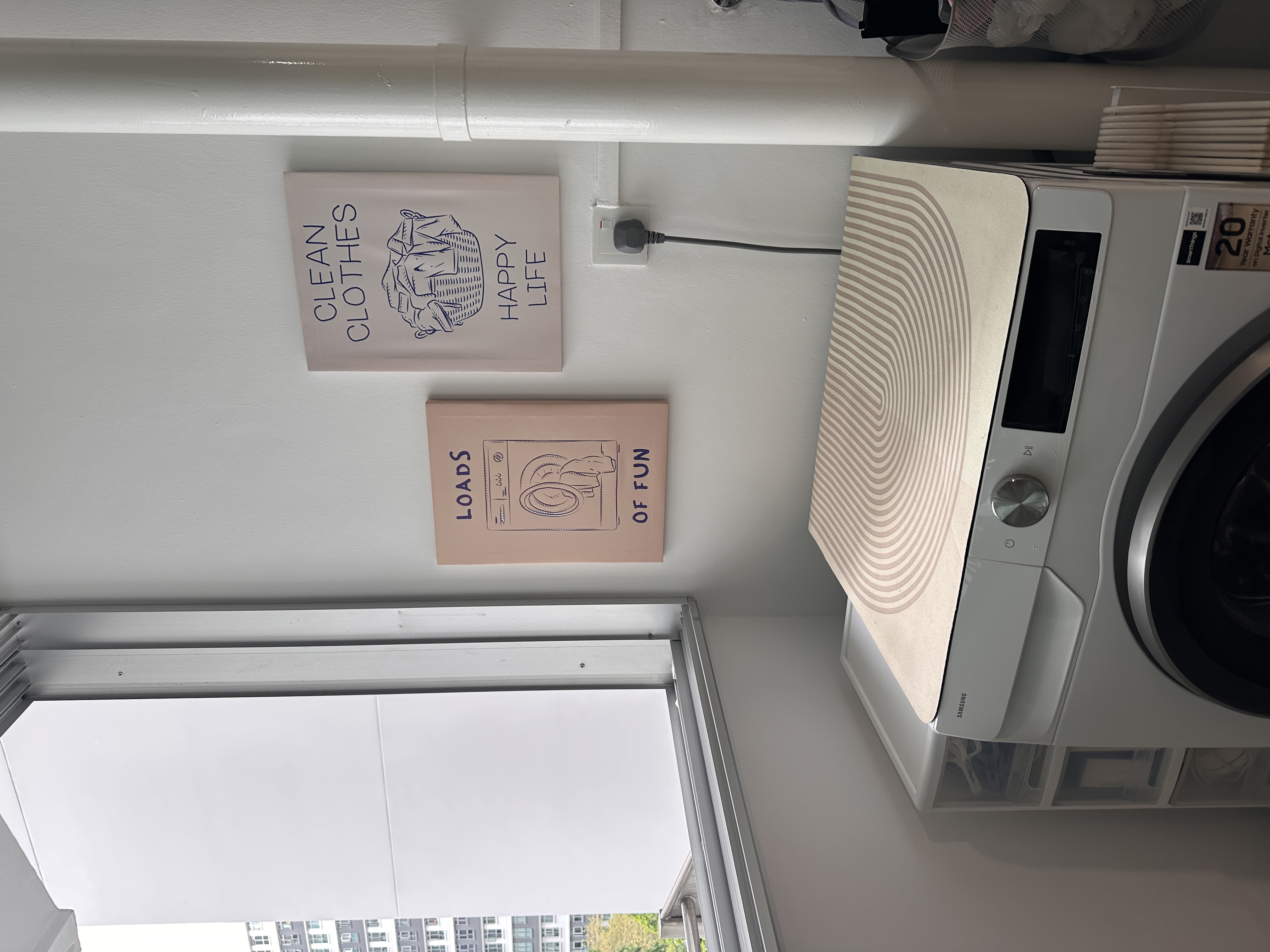 Customer home photo 1: Love this canvas! It’s lightweight and totally love the vibes of my laundry area now.