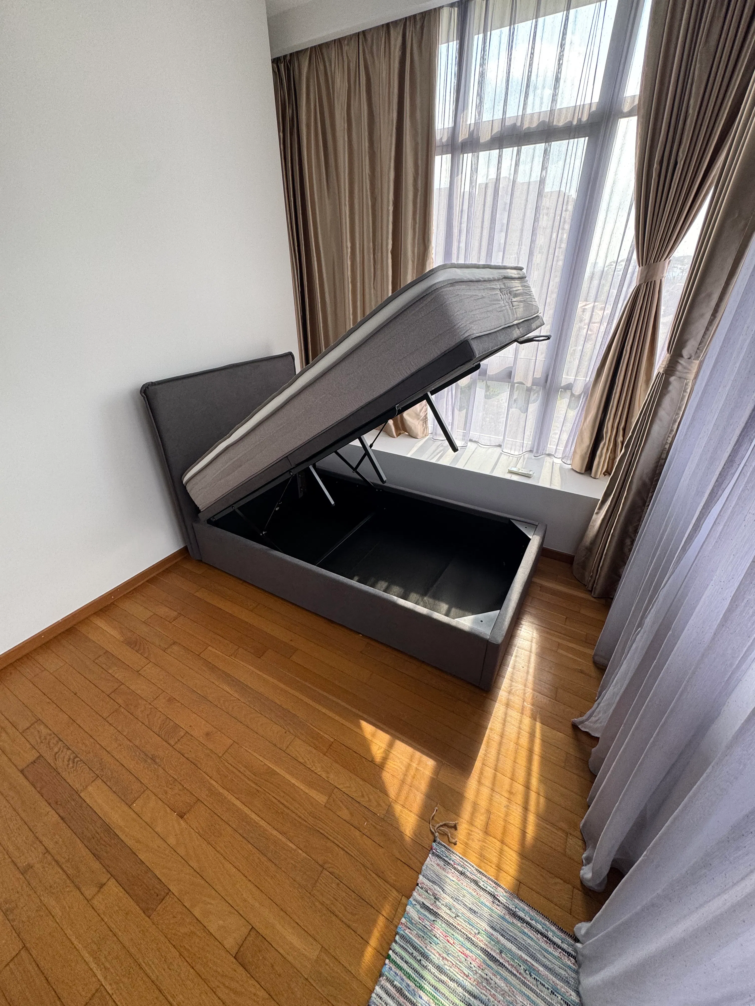 Customer home photo 7: Very satisfied.  Great condition, fast assembly, good quality bed and mattress.