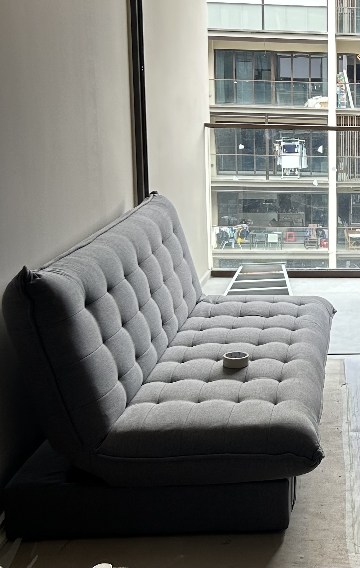 Customer home photo 9: So comfortable and easy to setup! Fits into a tiny space!