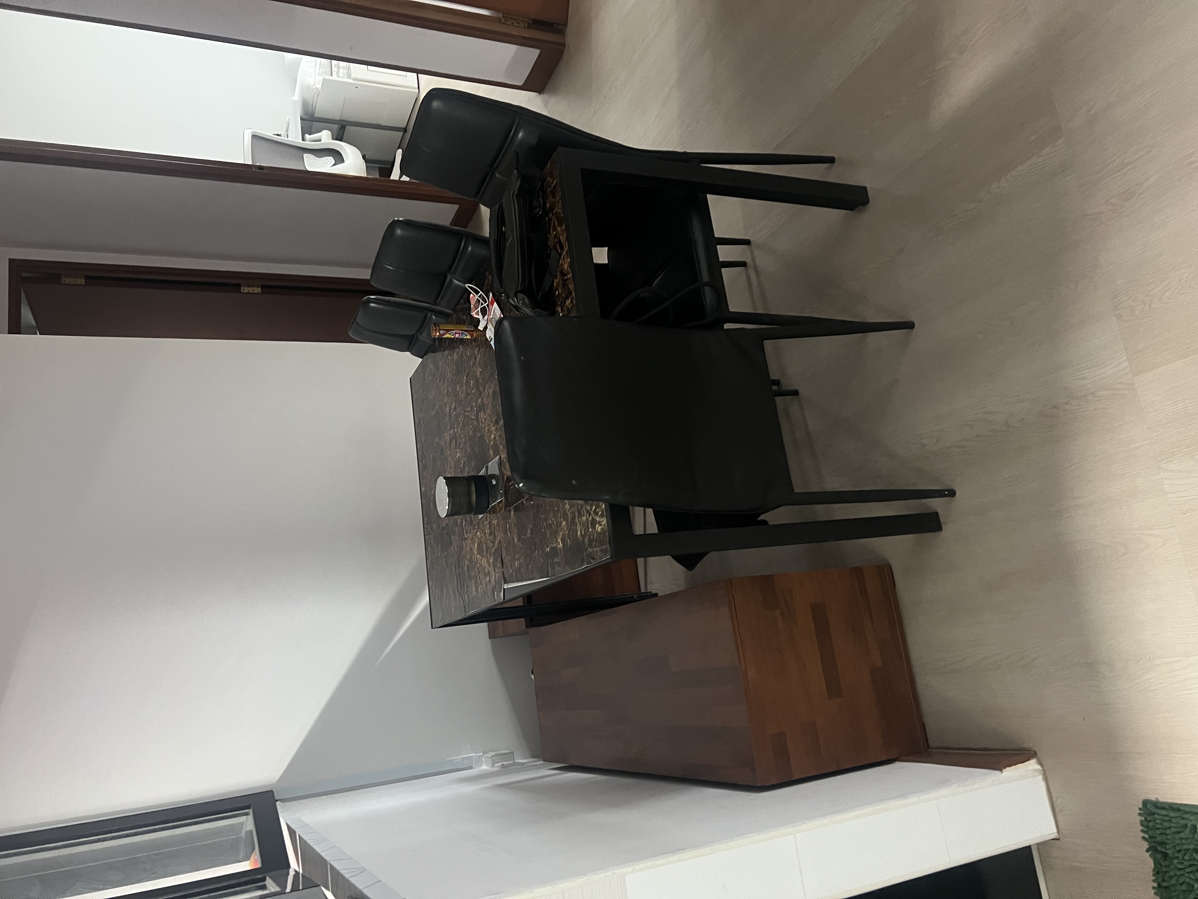 Customer home photo 1: Pre assembled before delivery so installation was within minutes. No weird smell with the furniture. Highly recommend!