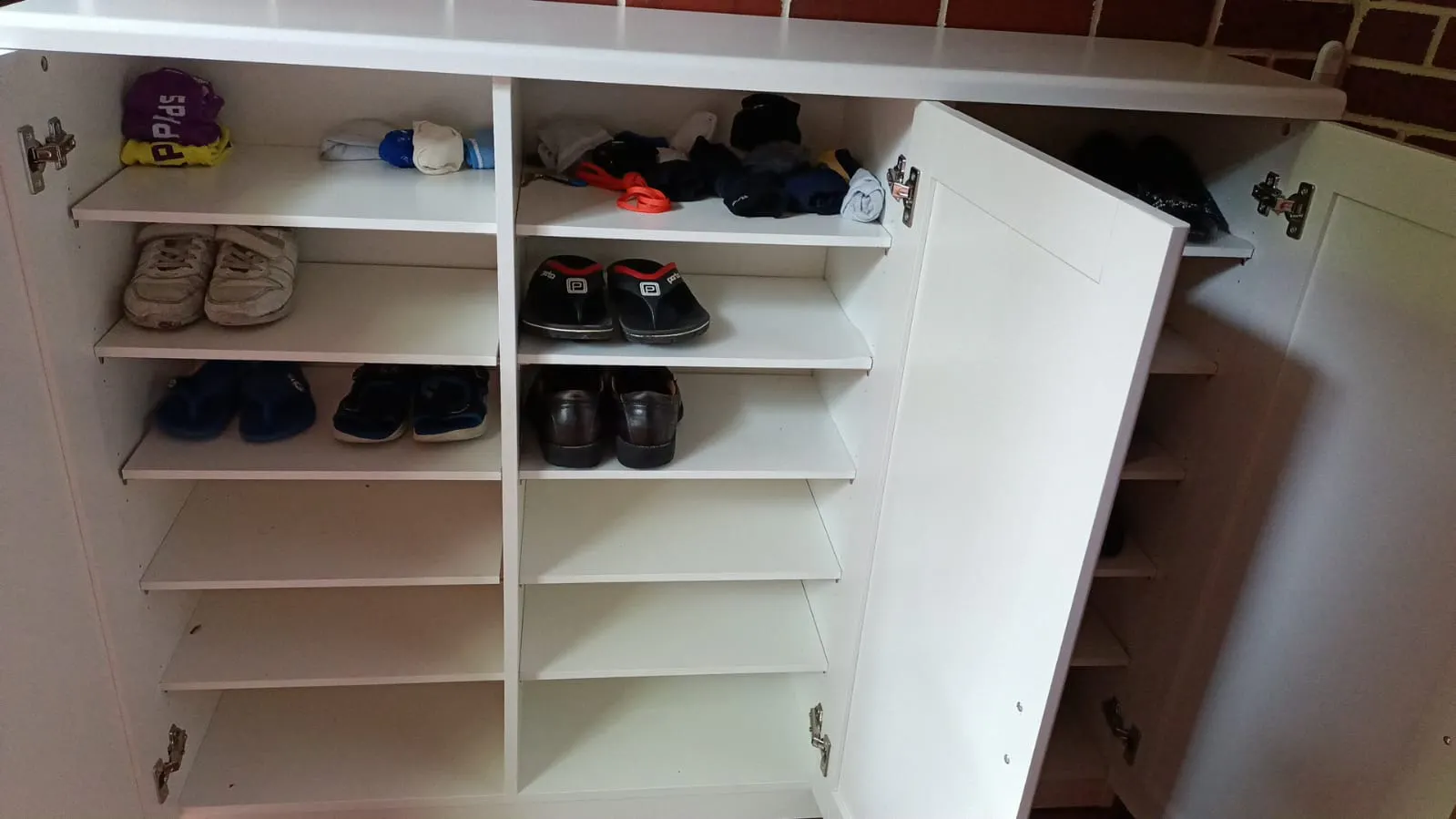 Tomos Shoe Cabinet 1.4m - White