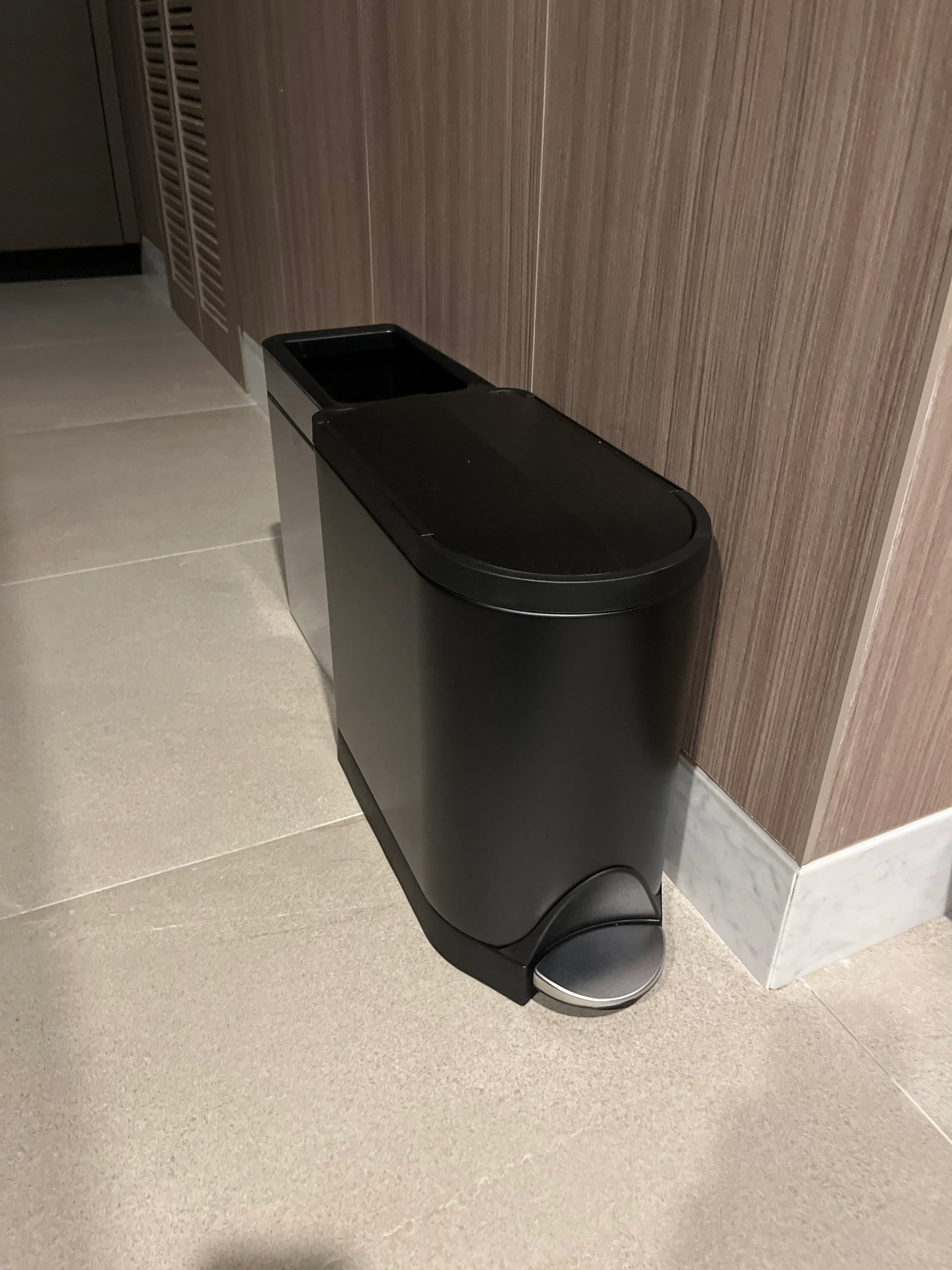 Customer home photo 1: Sleek and slim, suitable for narrow space and color is a nice cool black
