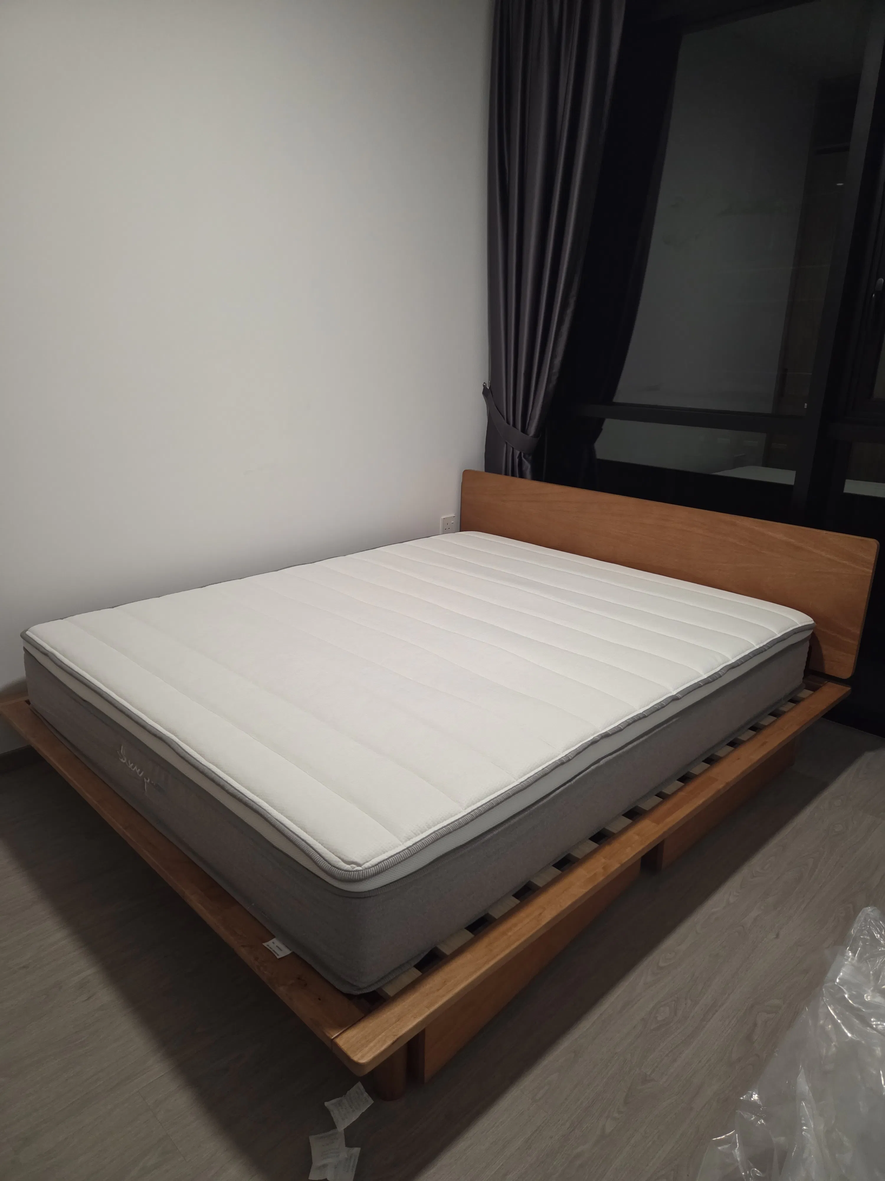 Customer home photo 5: Tried this at the store and am really glad I got this one. The firmness is just right for me. It's soft but not too much, and firmness is just right to support my back. It's also a good mattress for a side sleeper like me. Delivery was also without hassle. Hopefully it can maintain its shape for a long time.