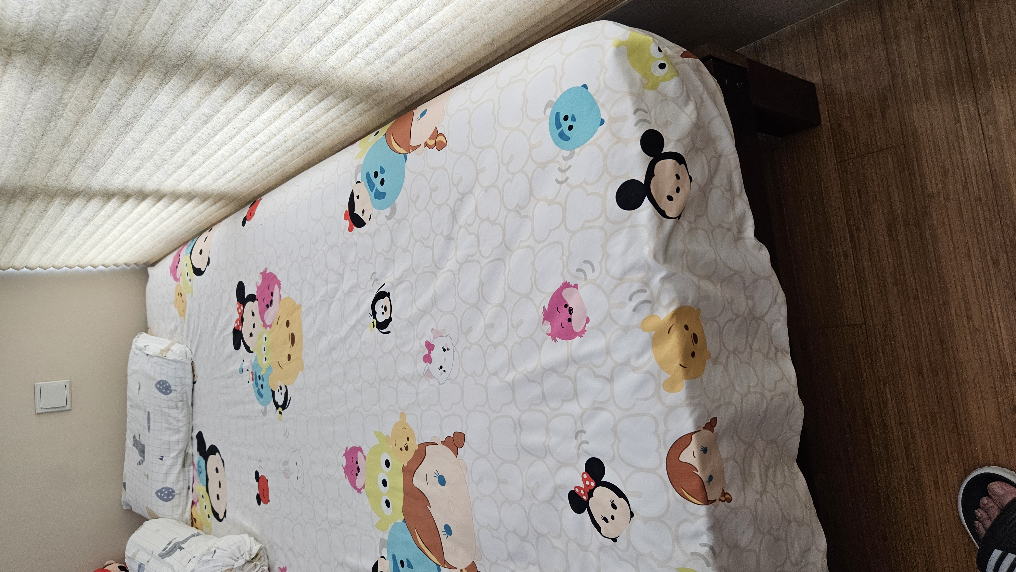 Customer home photo 14: Solid quality.  I needed a simple bed frame without a board and it fits the job nicely