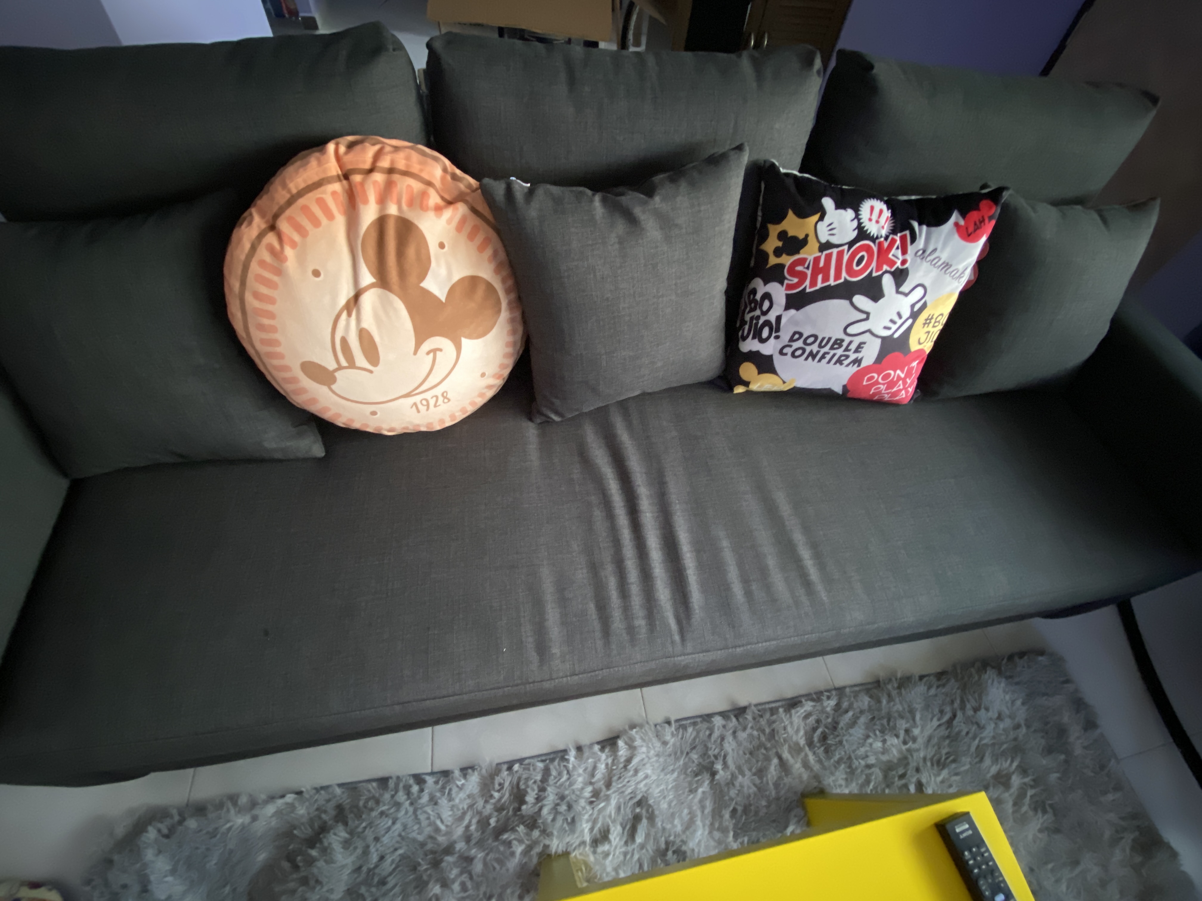 Customer home photo 6: It is super soft and cosy! And it can turn into a sofa bed