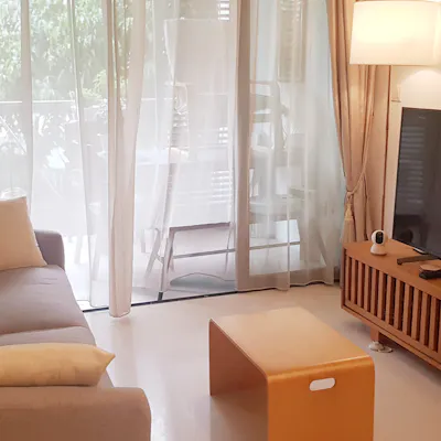 Customer home photo 18: Fits my small apartment while looking minimalistic contemporary. So many of my friends have complimented how comfortable the sofa is!