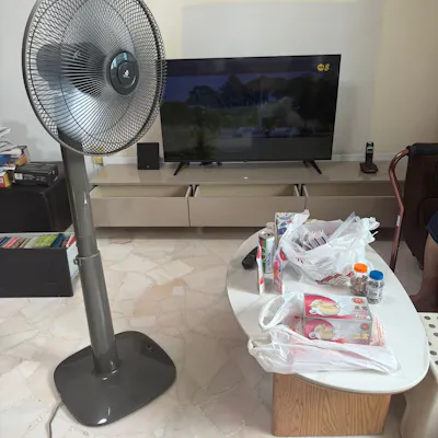 Customer home photo 1: Set up was really fast and the quality is superb. The solid stone is really good and the coffee table is really stable. Great value for money.