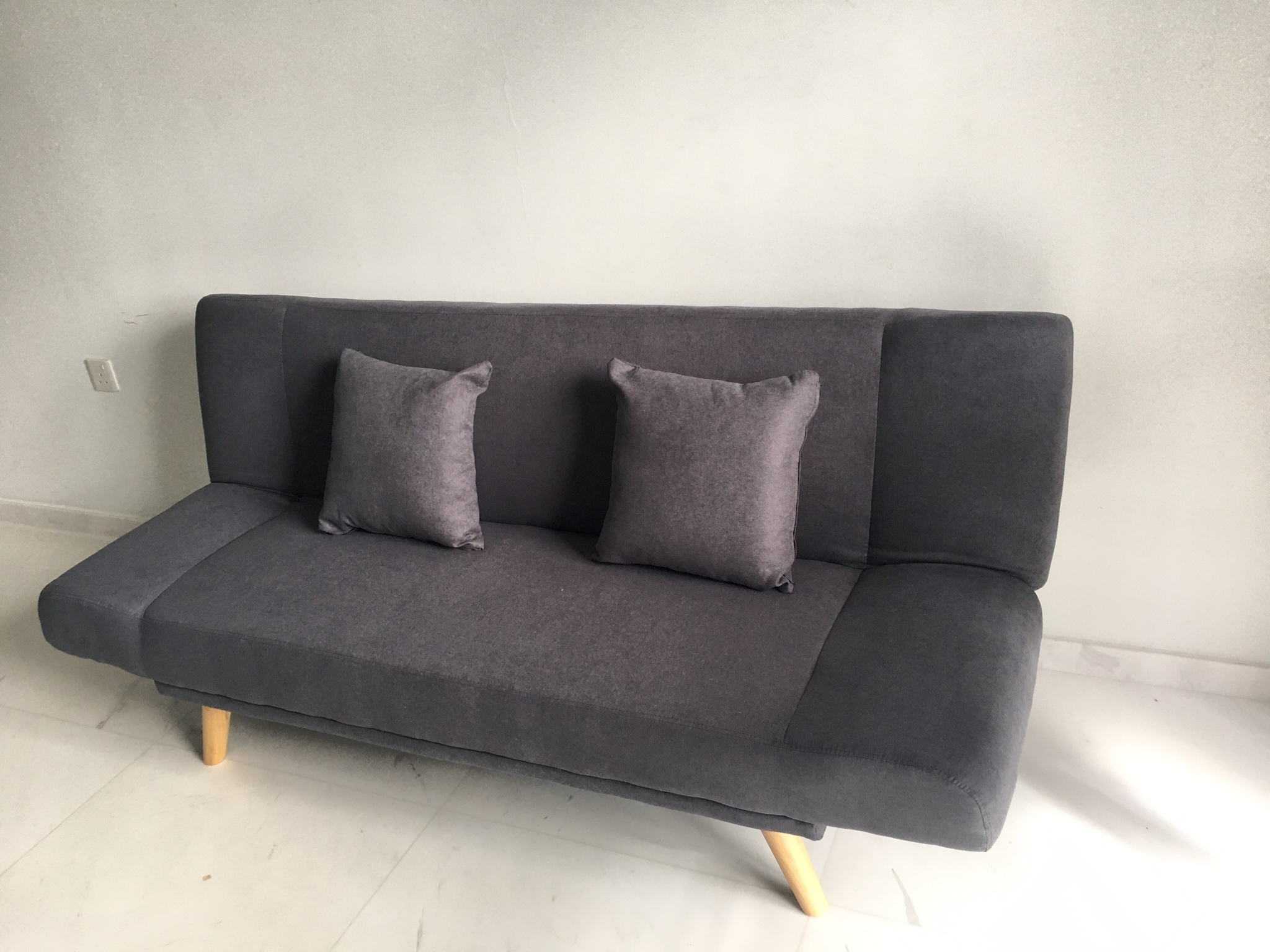 Customer home photo 3: Good quality, sofa bed is firm and added reasonable price. CS called one day b4 delivery schedule.  1st time purchase, will buy again.  Good experience.