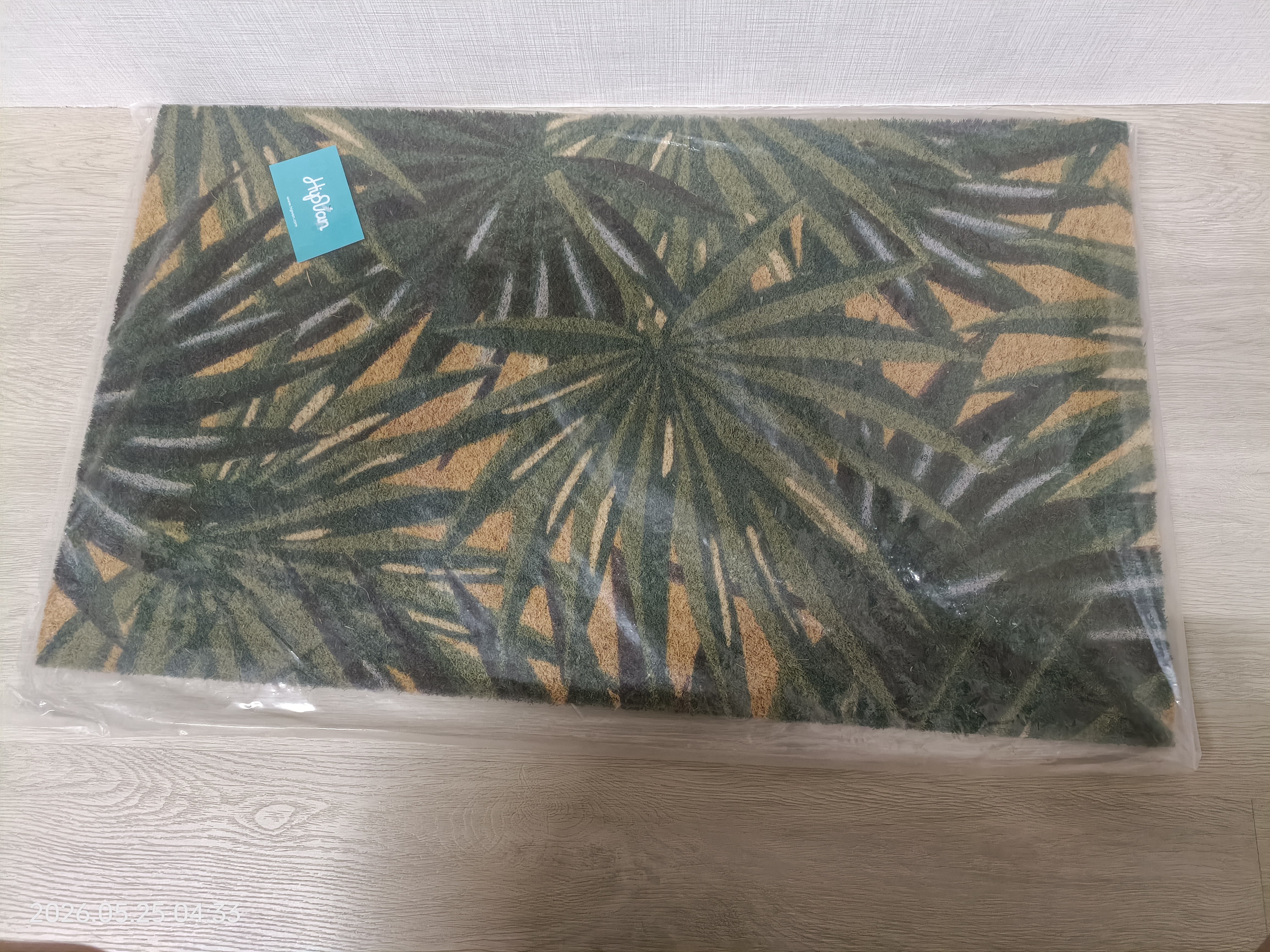 Customer home photo 1: Item received as described. Happy with the product. The door mat is quite solid and thick. Nice design and the size is good.