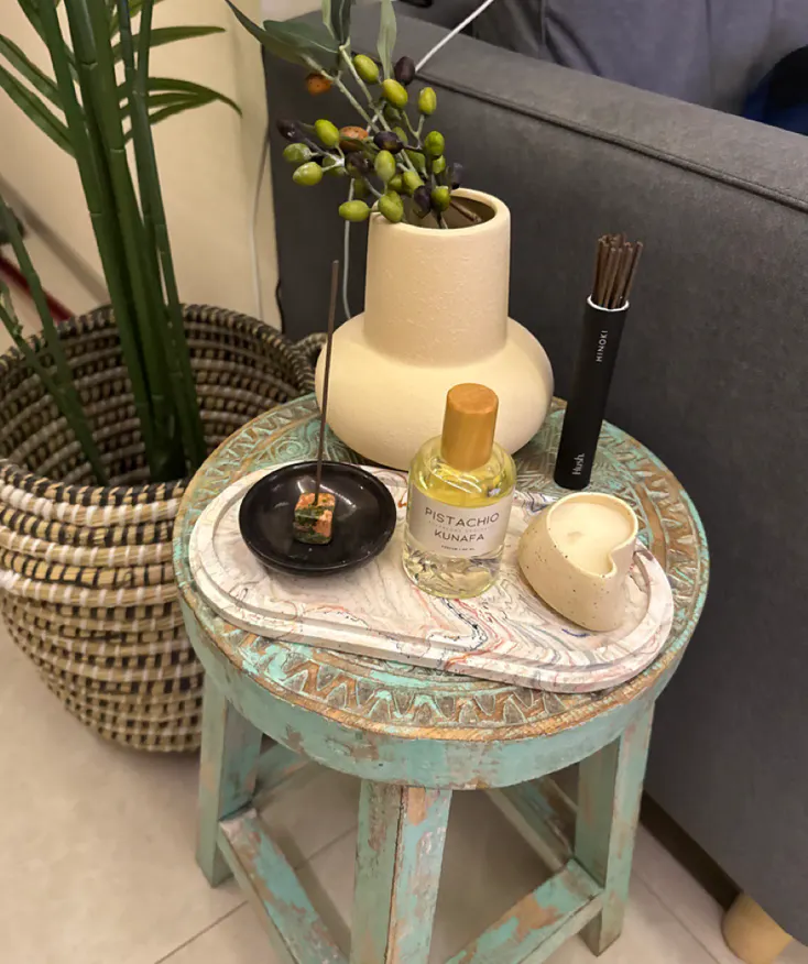 Customer home photo 1: Beautiful vase! lovely color and a gorgeous addition !