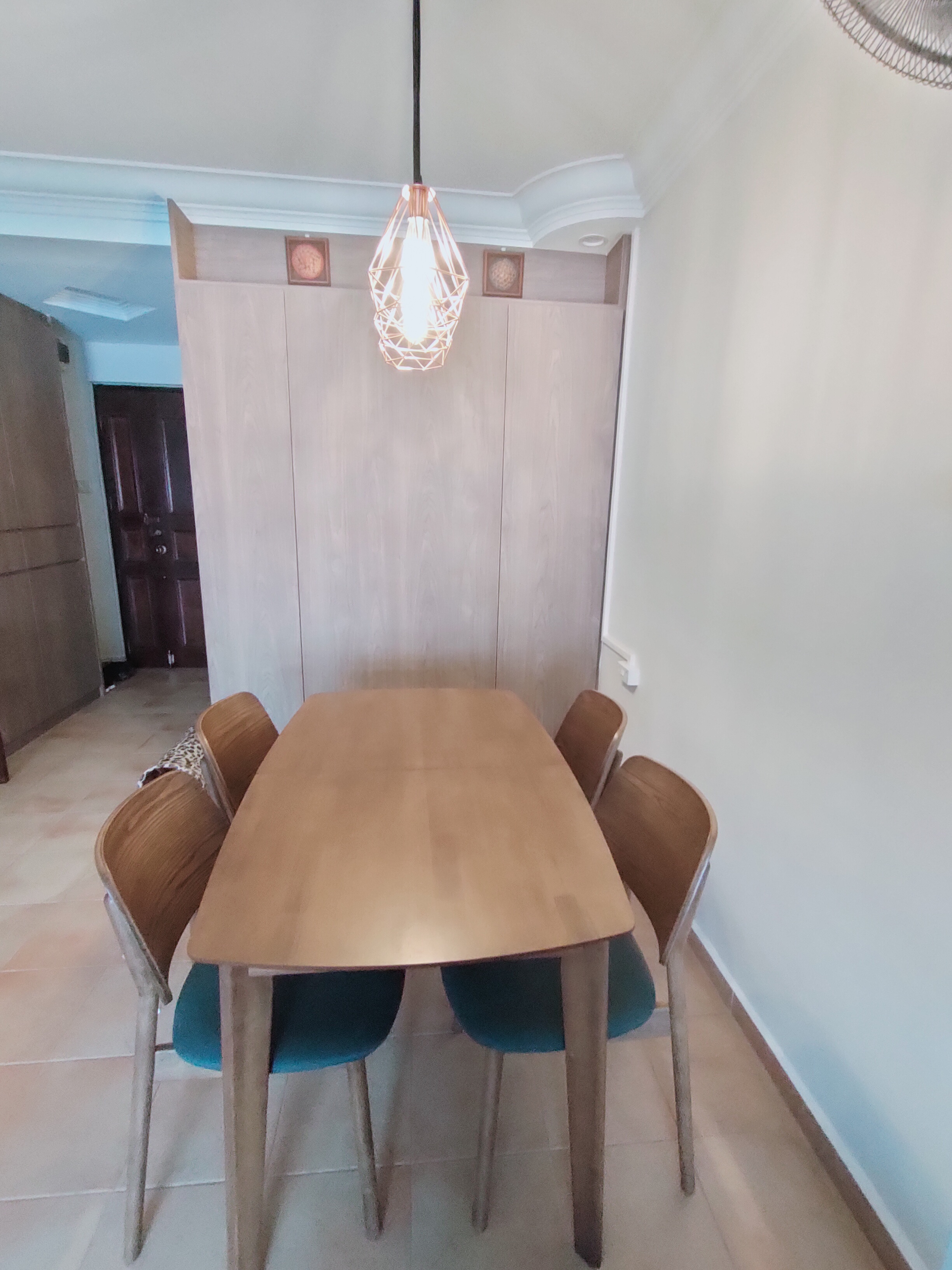 lana solid wood dining table