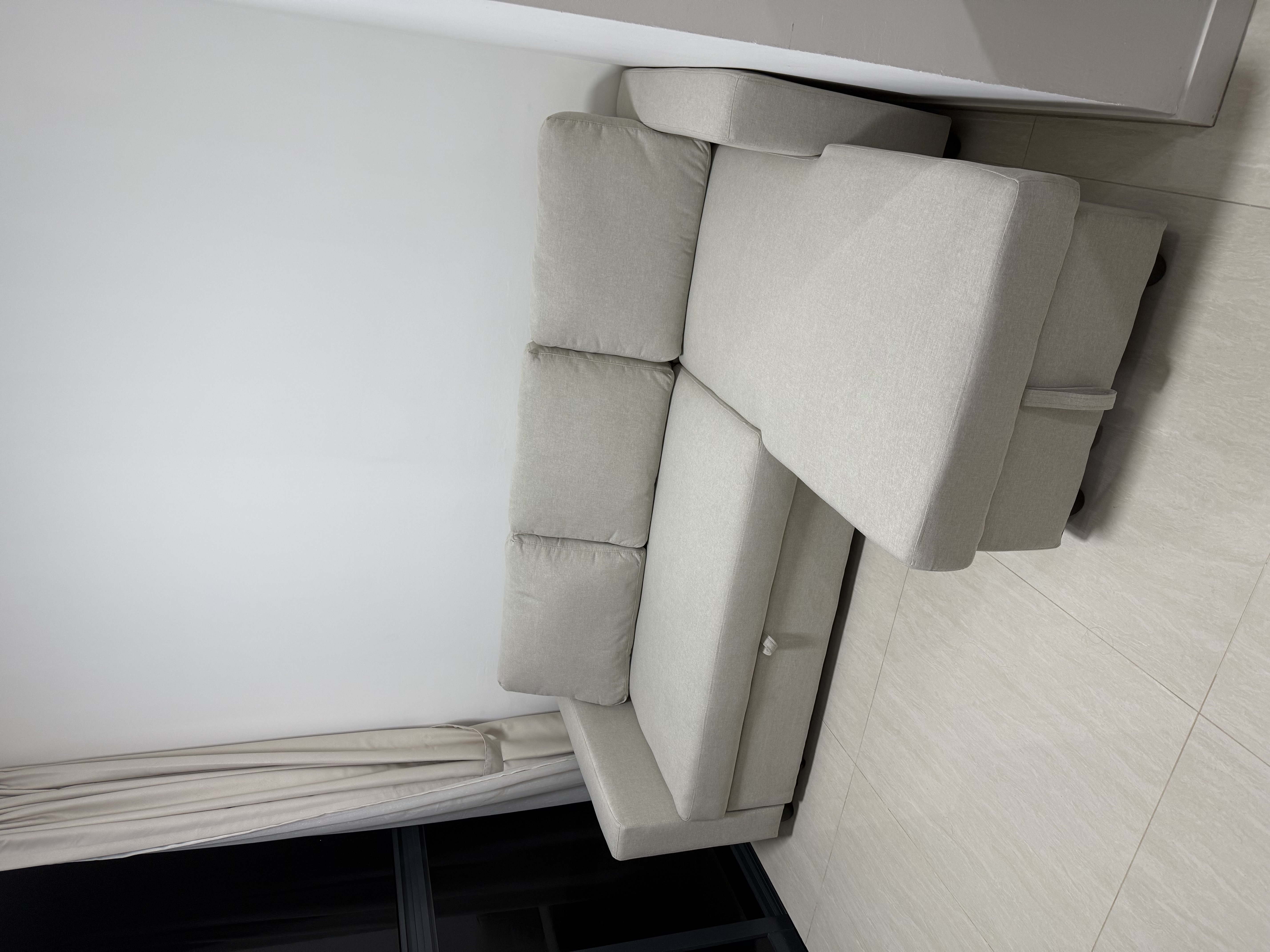 Customer home photo 20: Loved it a lot when trying out in the Clarke Quay showroom. Color and function exactly as described. Great! Very spacious sofa.