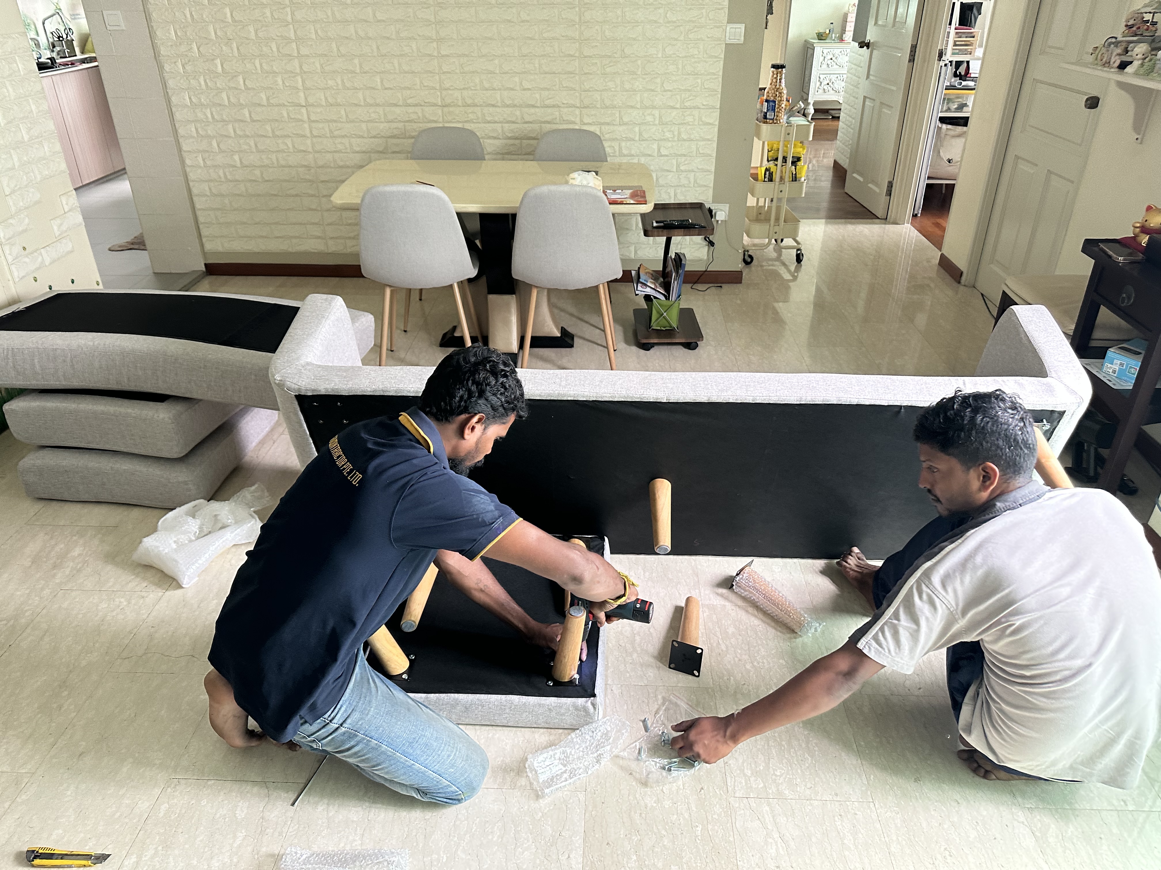 Customer home photo 5: Your staffs are very professional and after setting up the sofa, my living room look bright with the colours of the sofa. Thanks you