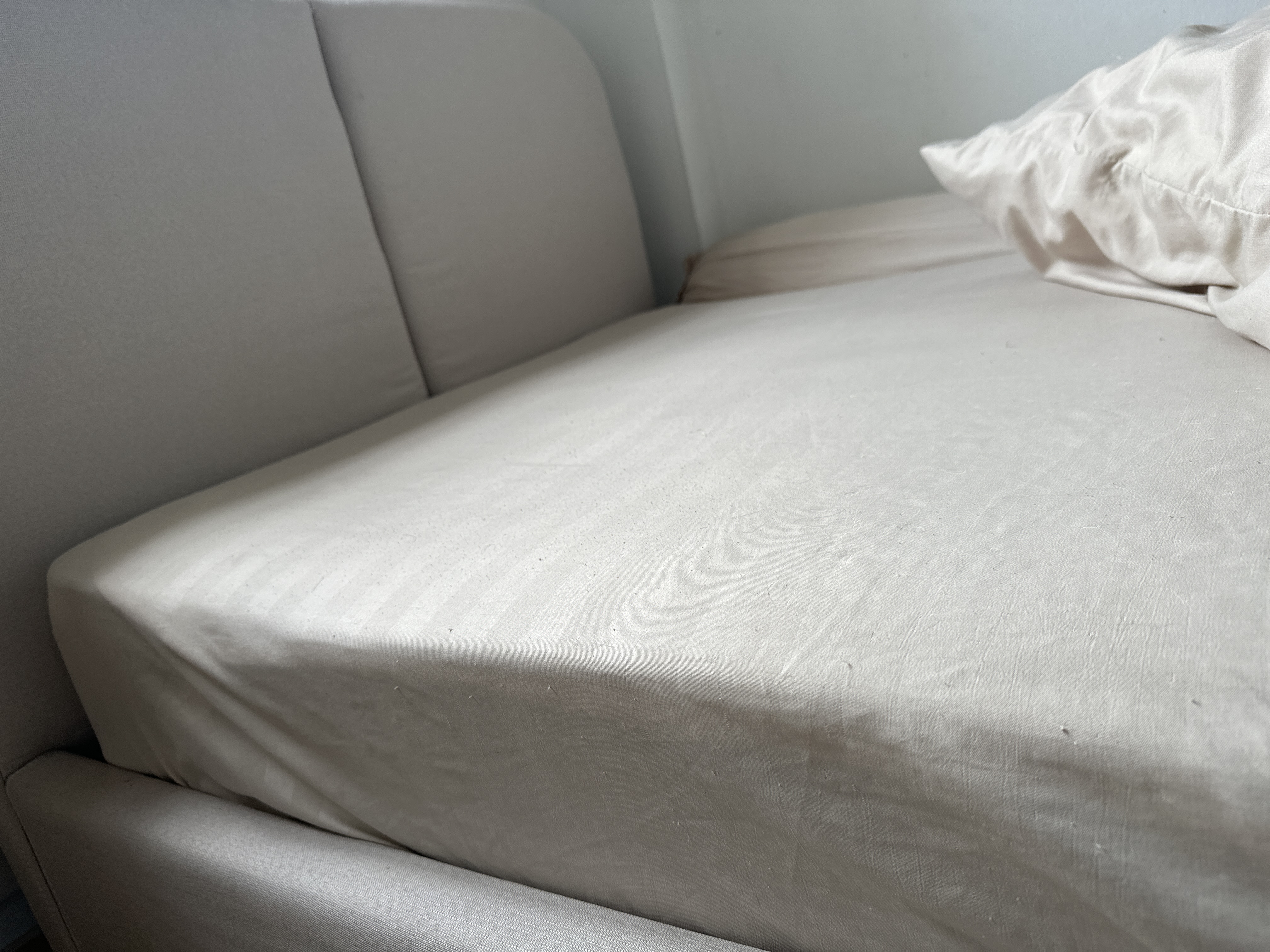 Customer home photo 8: Nice bed a bit low but can keep stuff below the bed. Love how the design is very versatile, minimalist and modern too at the same time. Colour is timeless. Easy to open and close the bed storage too. 👍🏻