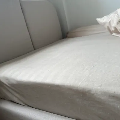 Customer home photo 8: Nice bed a bit low but can keep stuff below the bed. Love how the design is very versatile, minimalist and modern too at the same time. Colour is timeless. Easy to open and close the bed storage too. 👍🏻