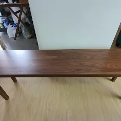 Customer home photo 8: lovely long bench. sturdy, looks good & matches my hse deco. 😊