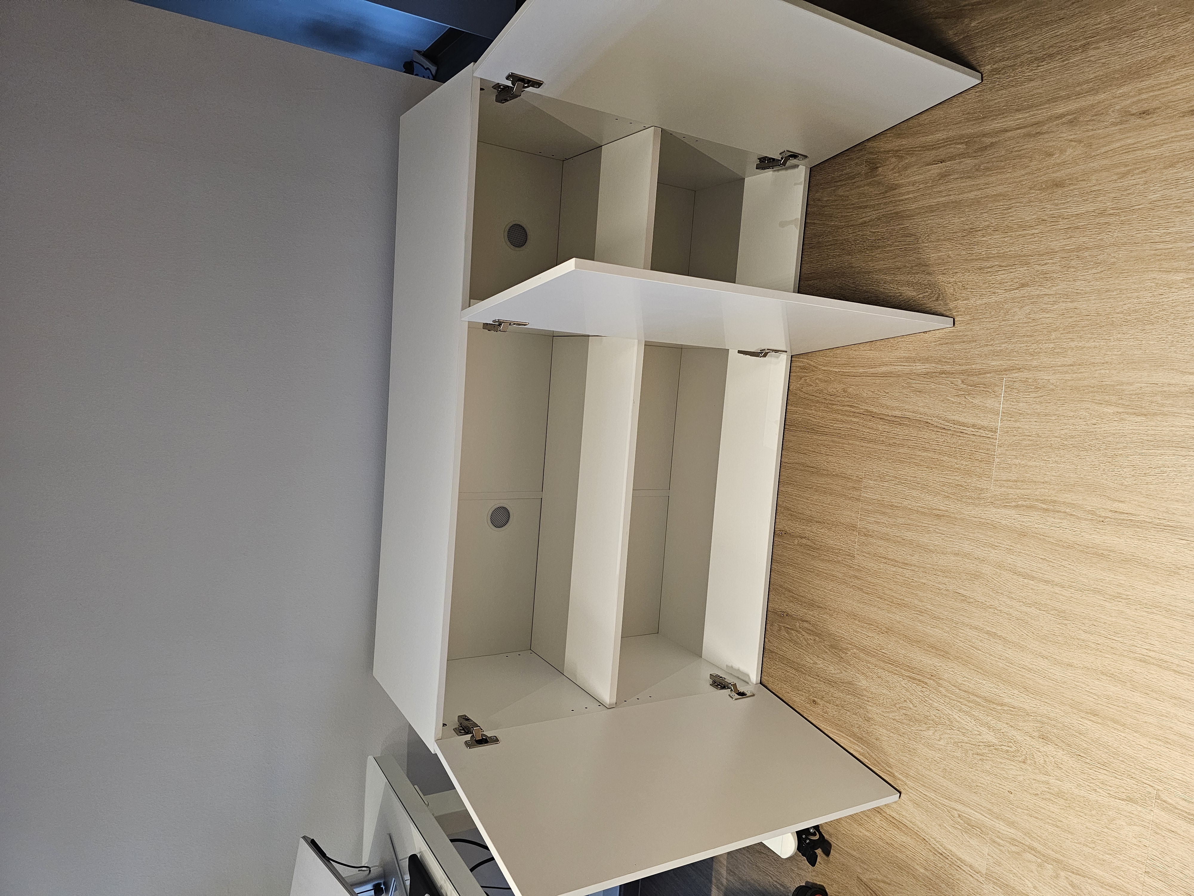 Customer home photo 10: Bought 2 pcs, white colour and the measurements fit my area.   Quality is ok, luckily with soft closing.